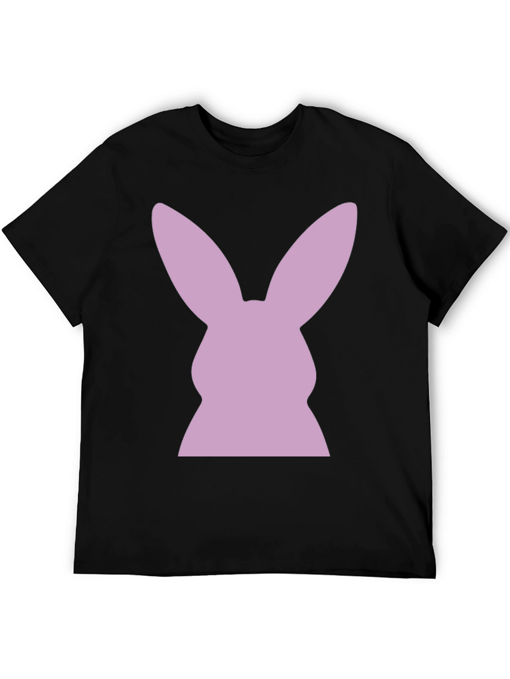 Bunny Silhouette T-Shirt - Black Tee