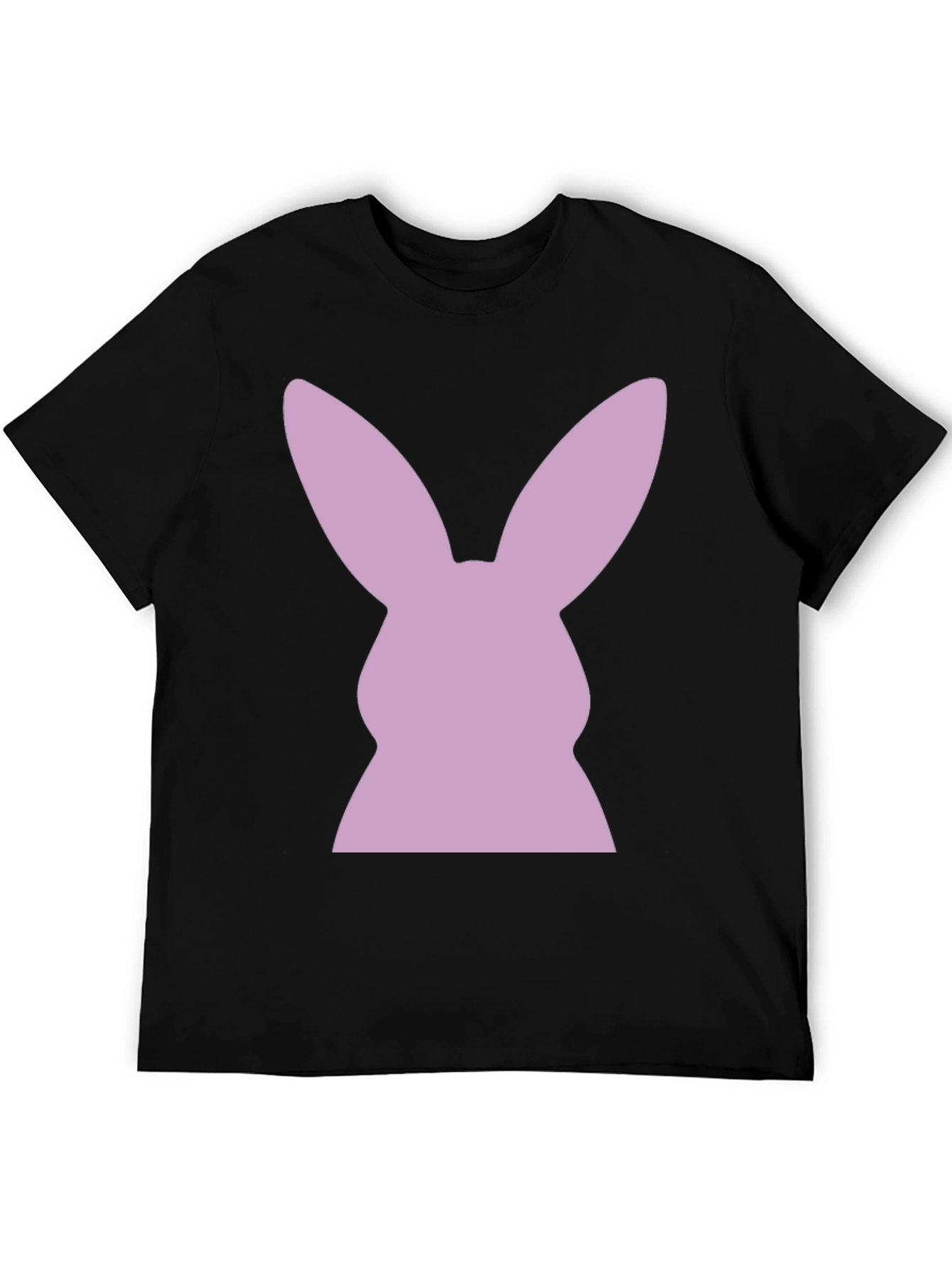 Bunny Silhouette T-Shirt - Black Tee