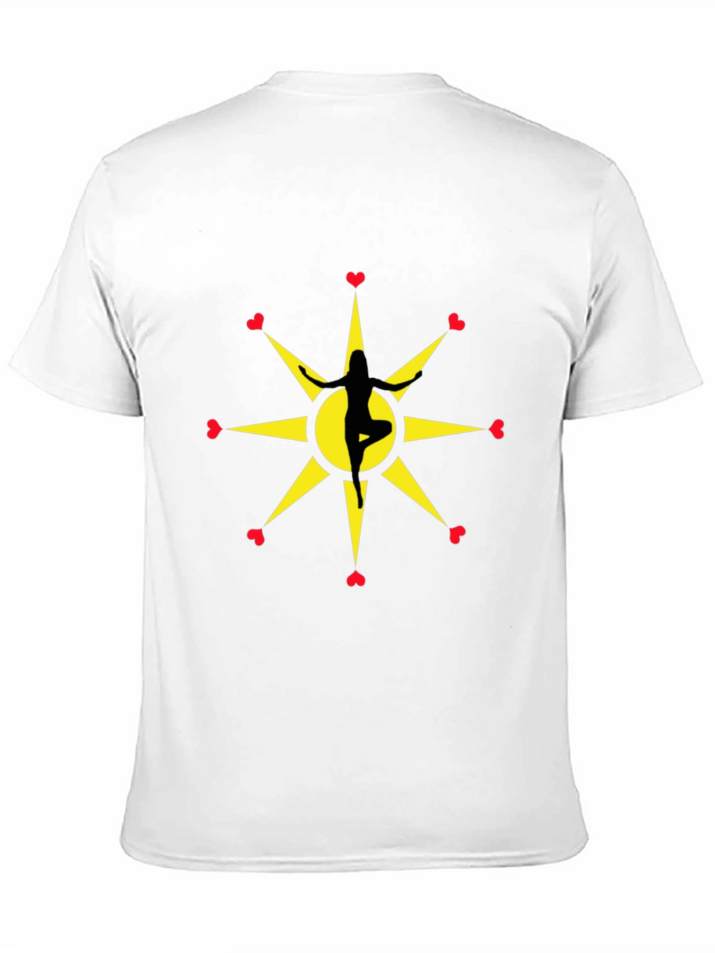 Yoga Love Starburst Black T-Shirt