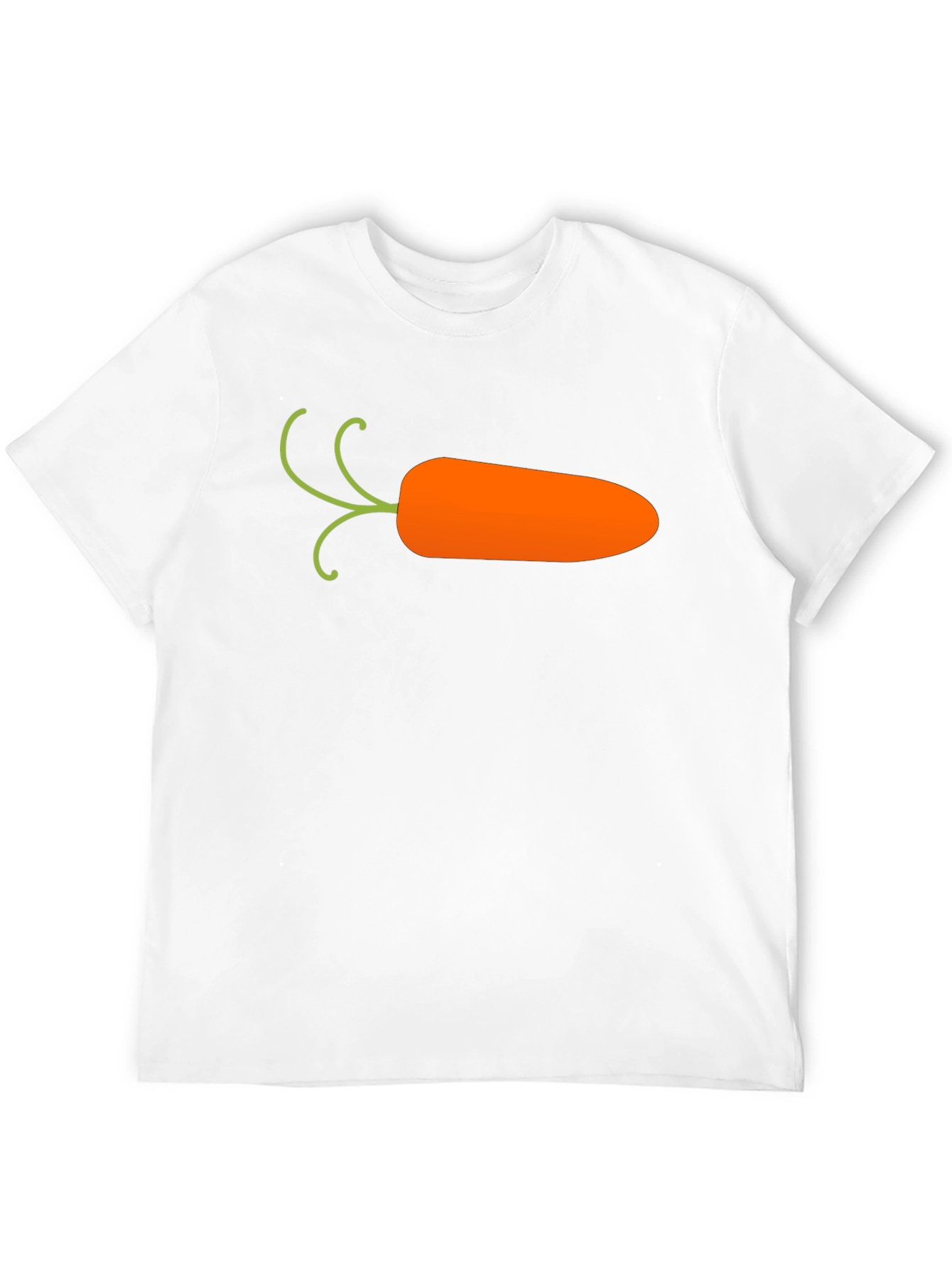 Carrot Graphic T-Shirt - Black Casual Cotton Tee