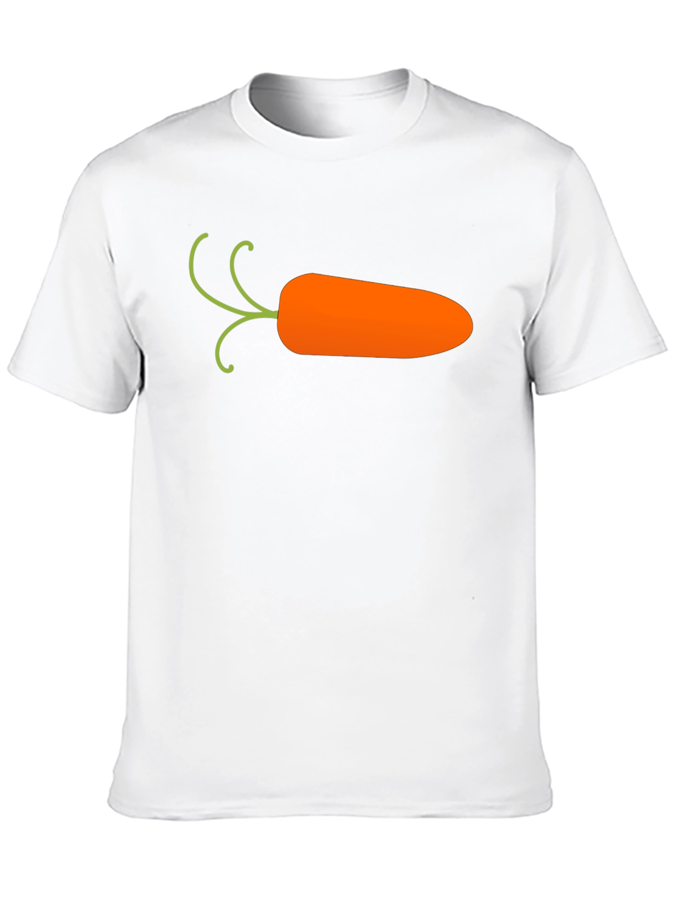 Carrot Graphic T-Shirt - Black Casual Cotton Tee