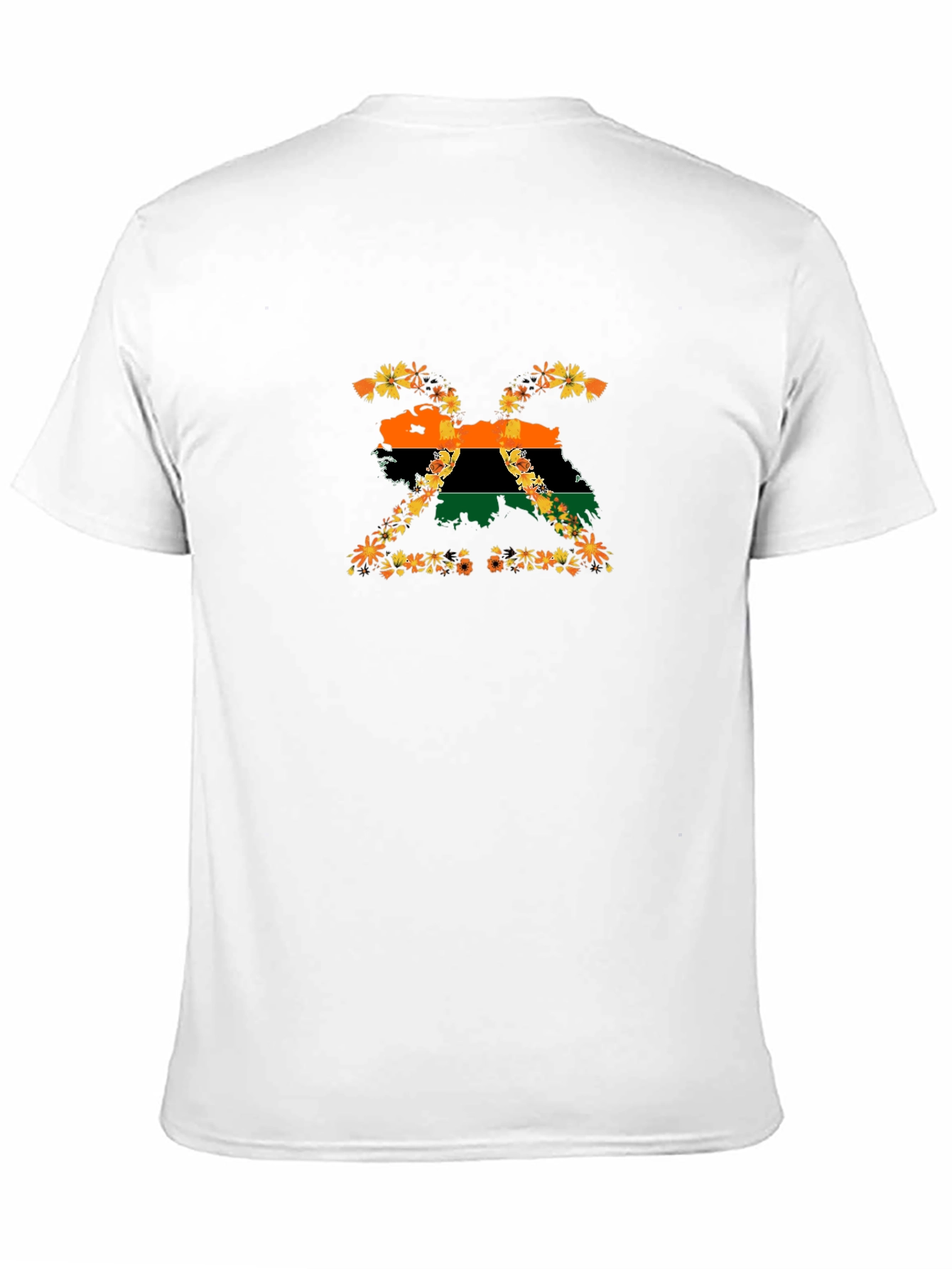 Floral BIAFRA Map T-Shirt