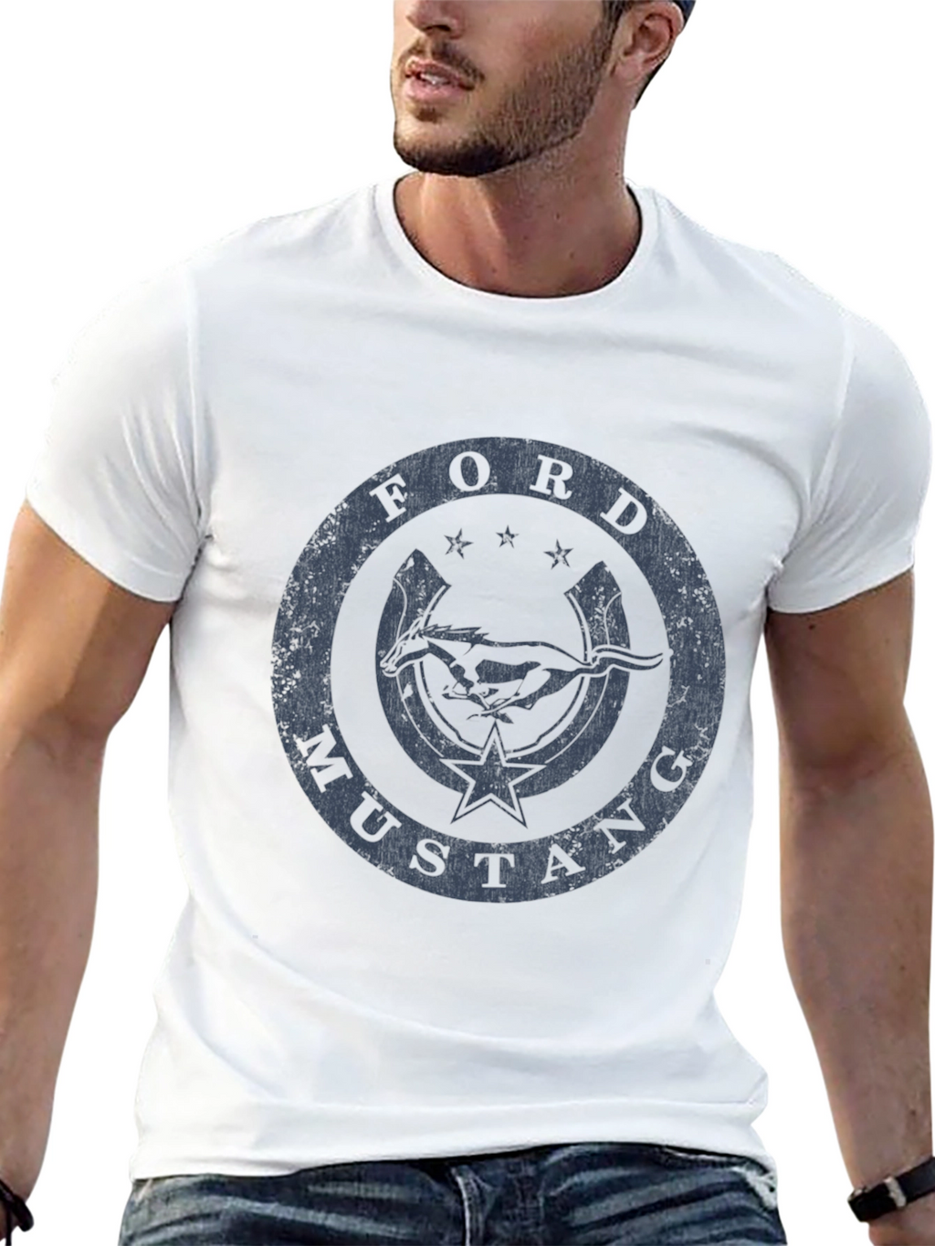Ford Mustang Graphic Tee - Black