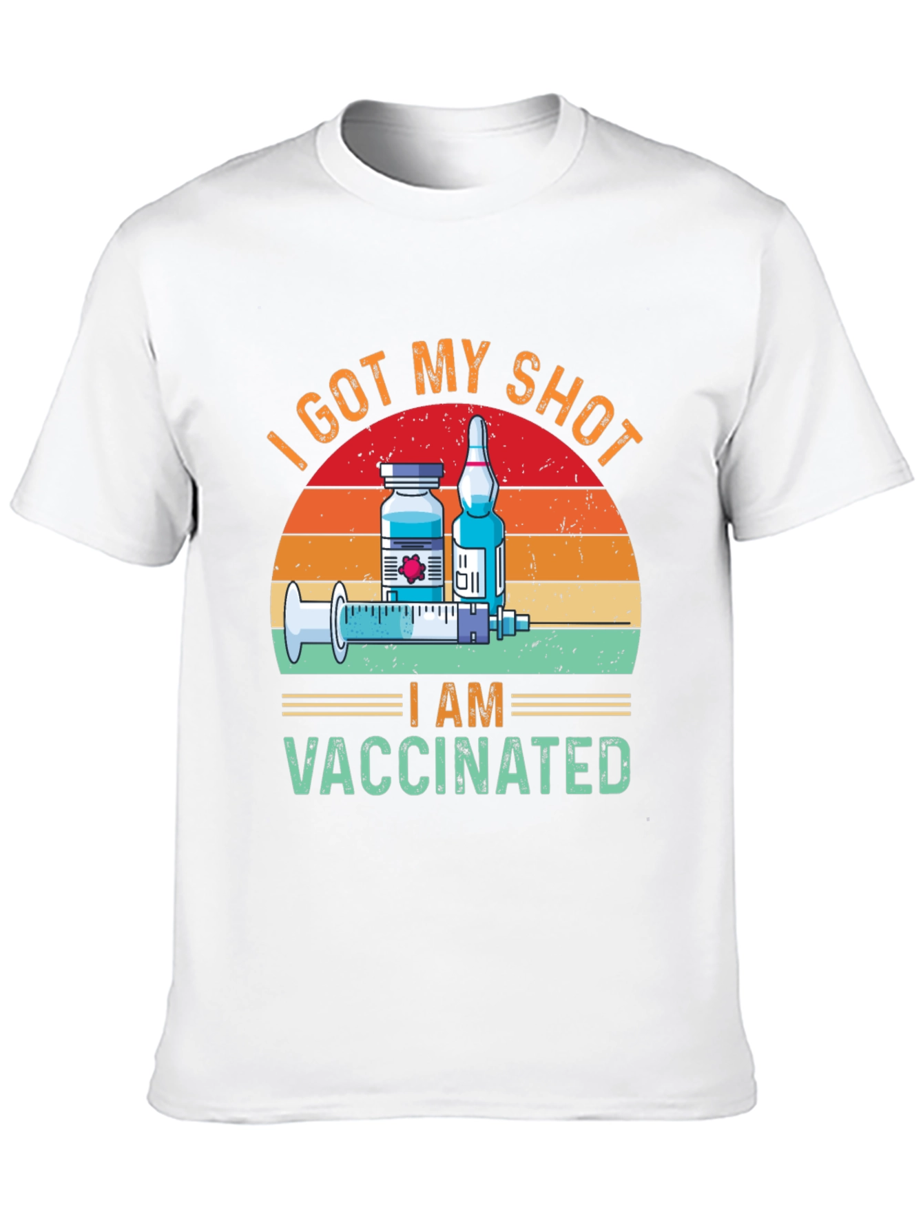 I Got My Shot I am Vaccinated Black T-Shirt