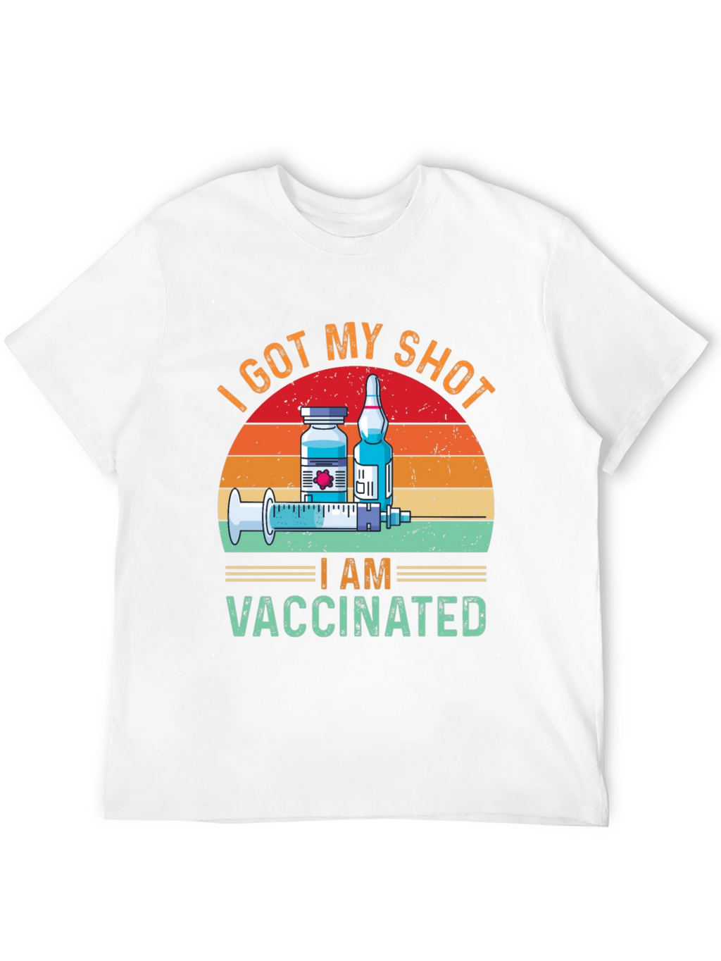 I Got My Shot I am Vaccinated Black T-Shirt