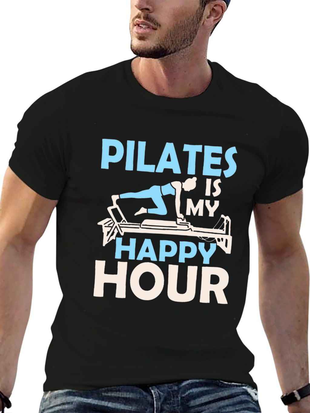Pilates Is My Happy Hour Graphic Tee