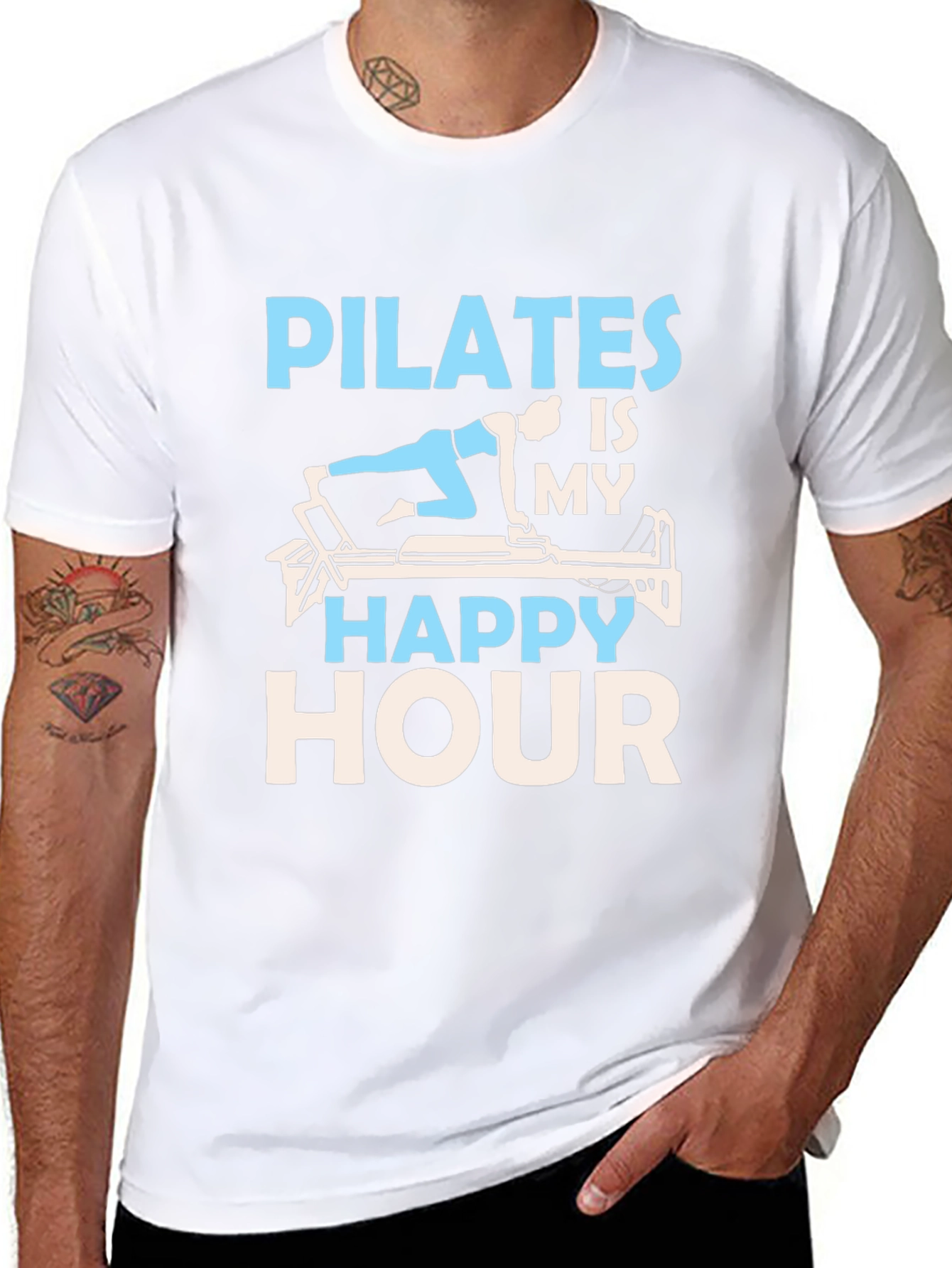 Pilates Is My Happy Hour Graphic Tee