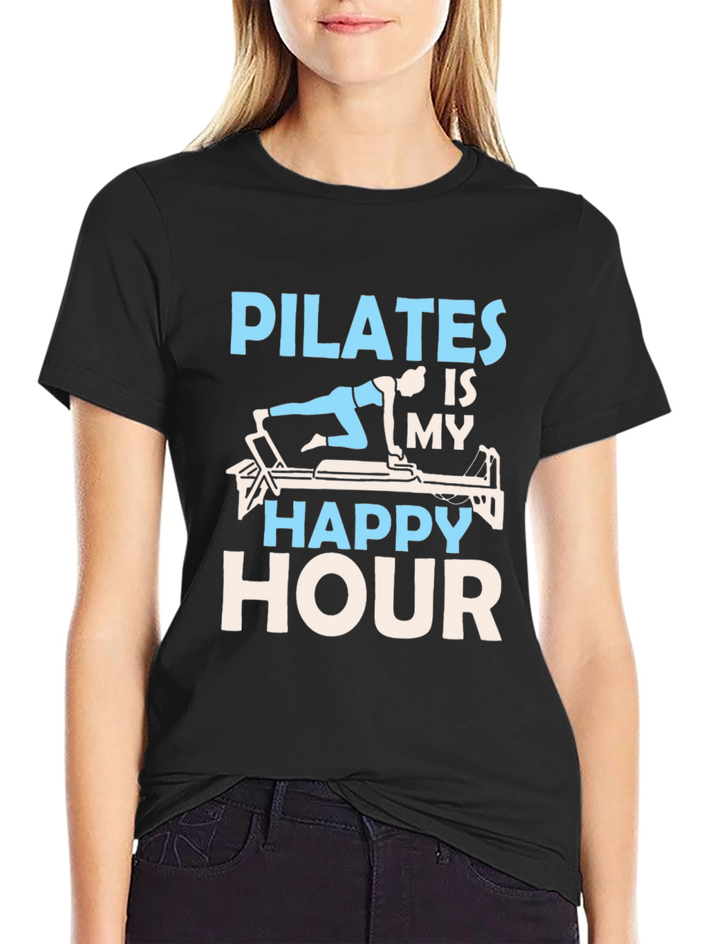 Pilates Is My Happy Hour Graphic Tee