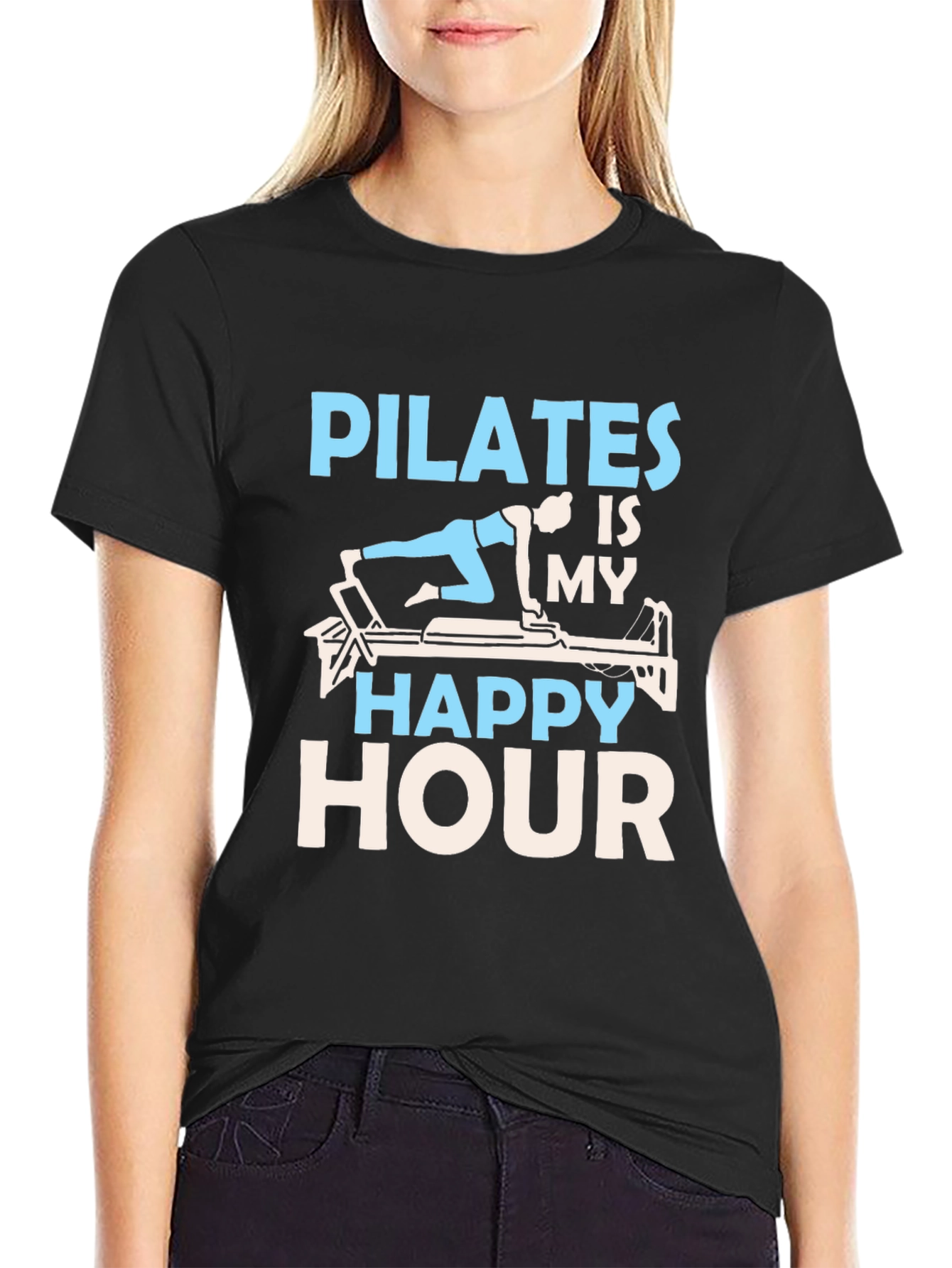Pilates Is My Happy Hour Graphic Tee