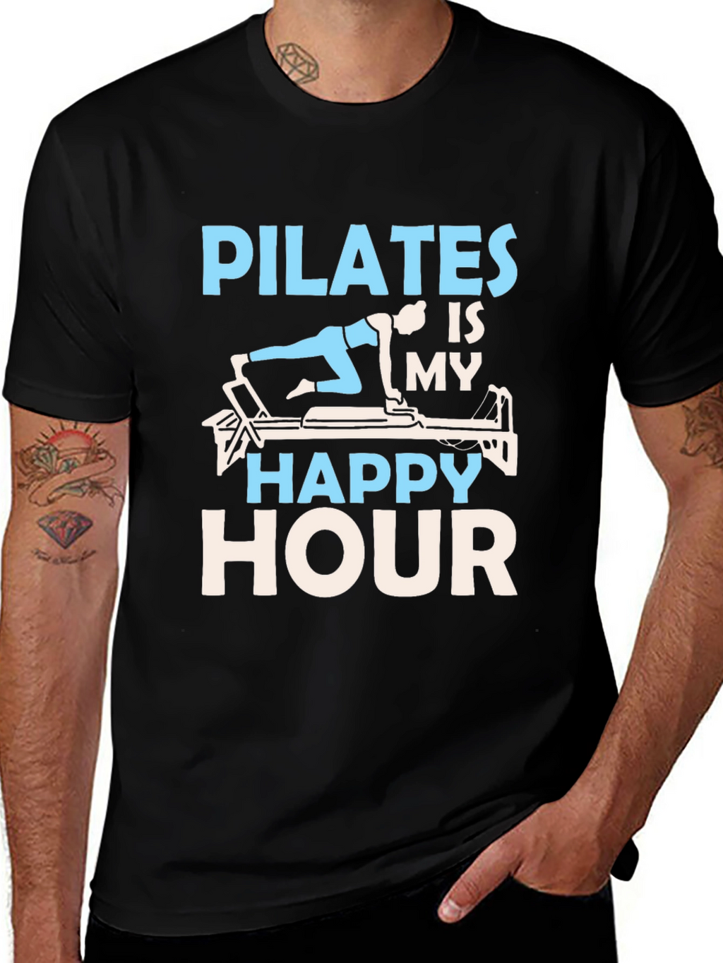 Pilates Is My Happy Hour Graphic Tee