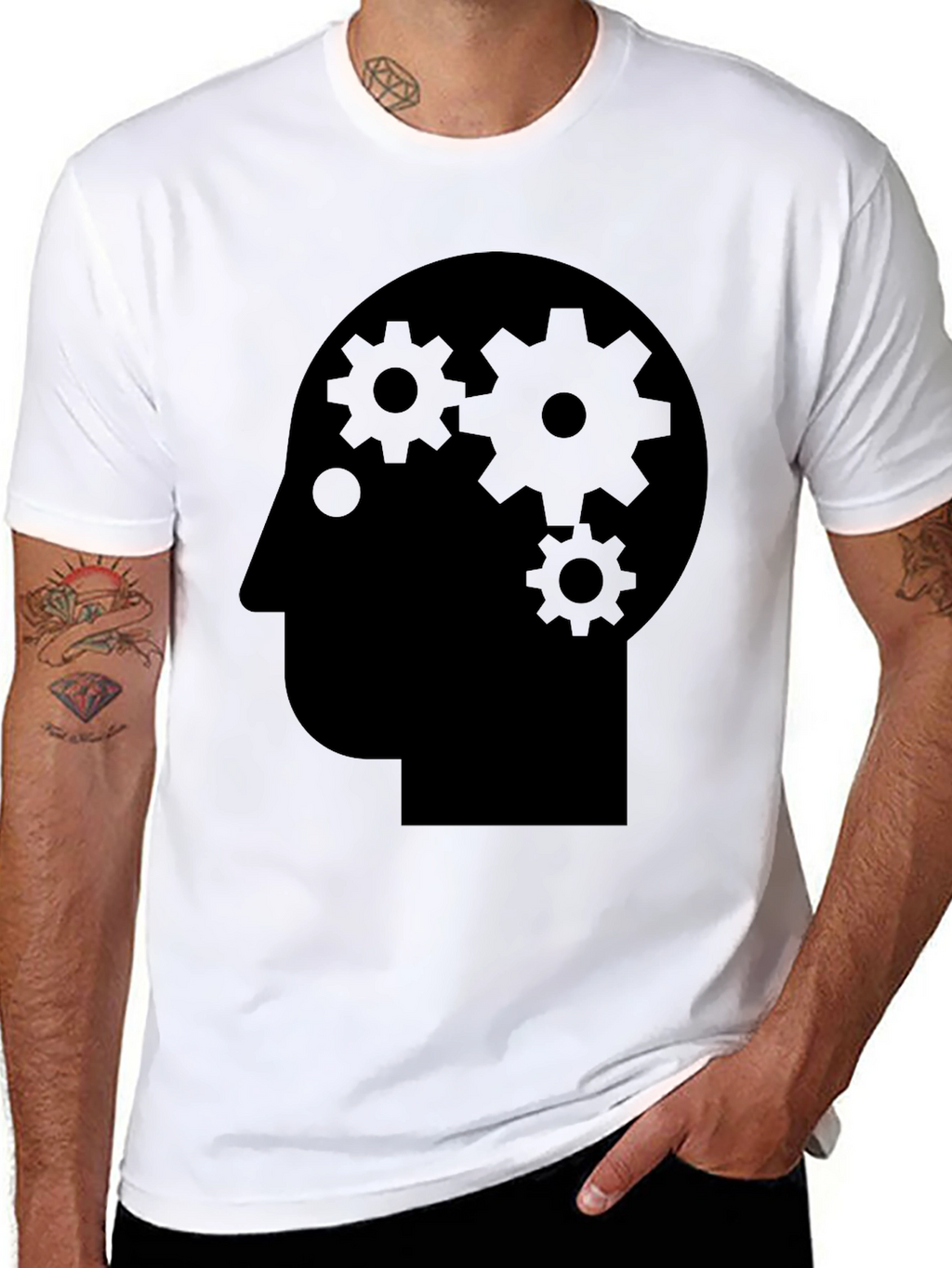Thinking Gears Head T-Shirt