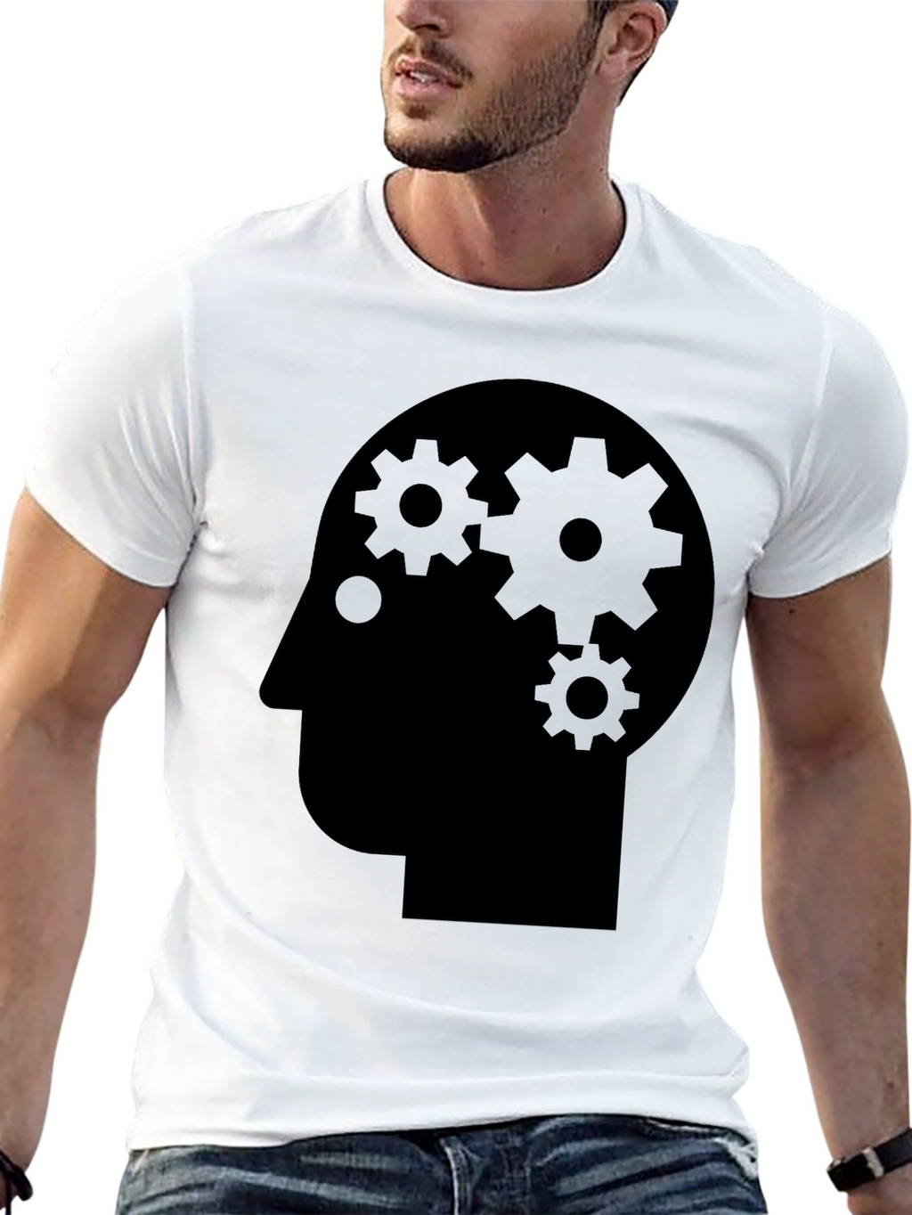 Thinking Gears Head T-Shirt
