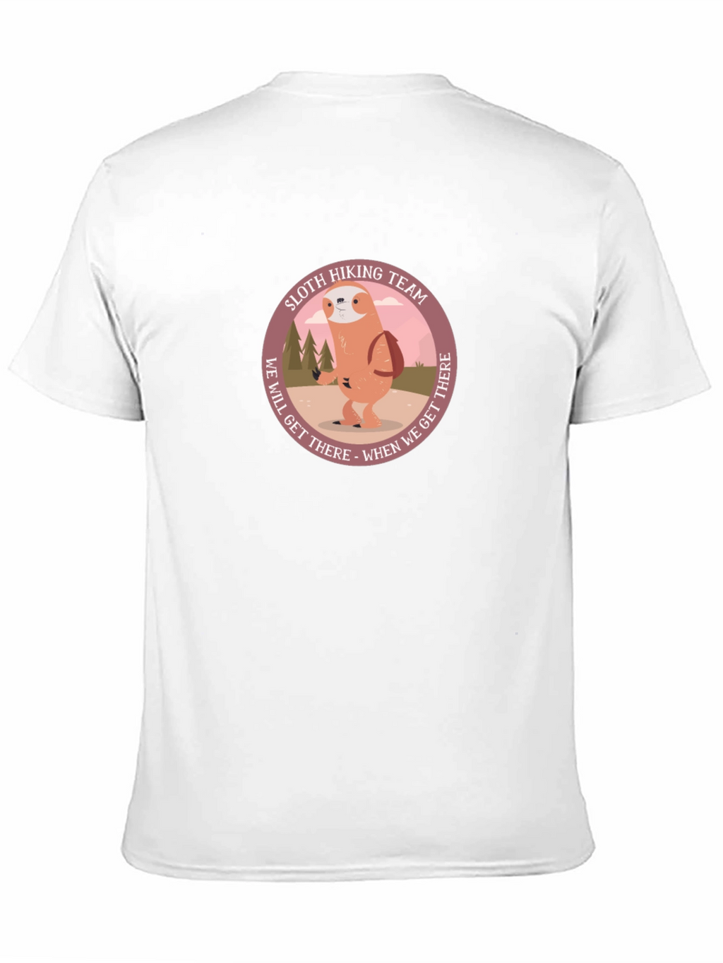 Sloth Hiking Team Black Graphic Tee