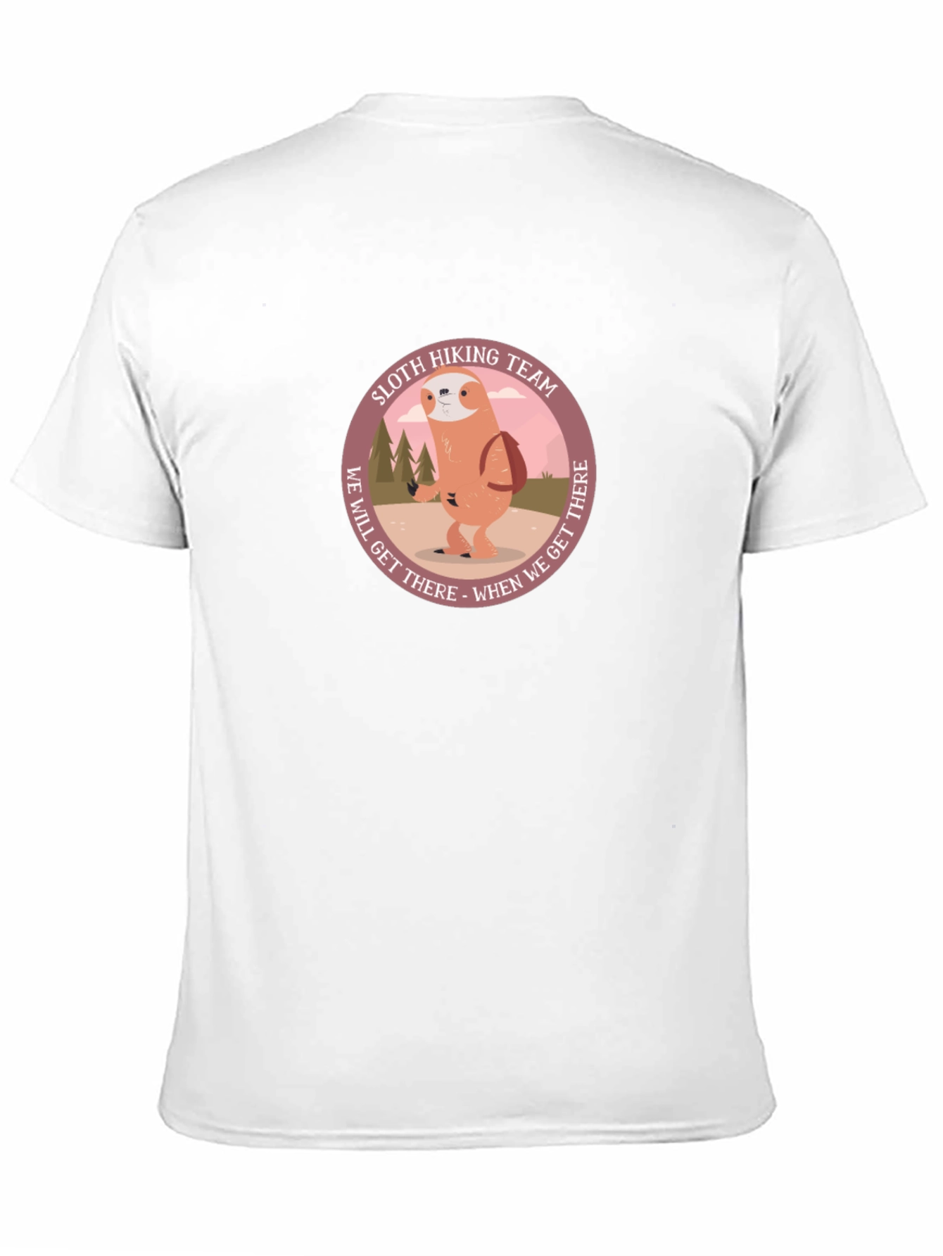 Sloth Hiking Team Black Graphic Tee