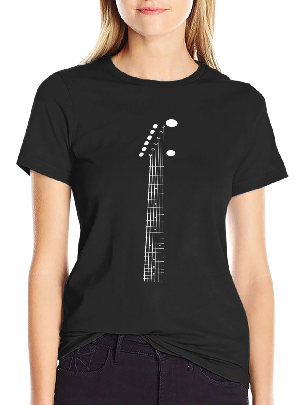 Guitar Fretboard Graphic Tee - Music Lovers T-Shirt