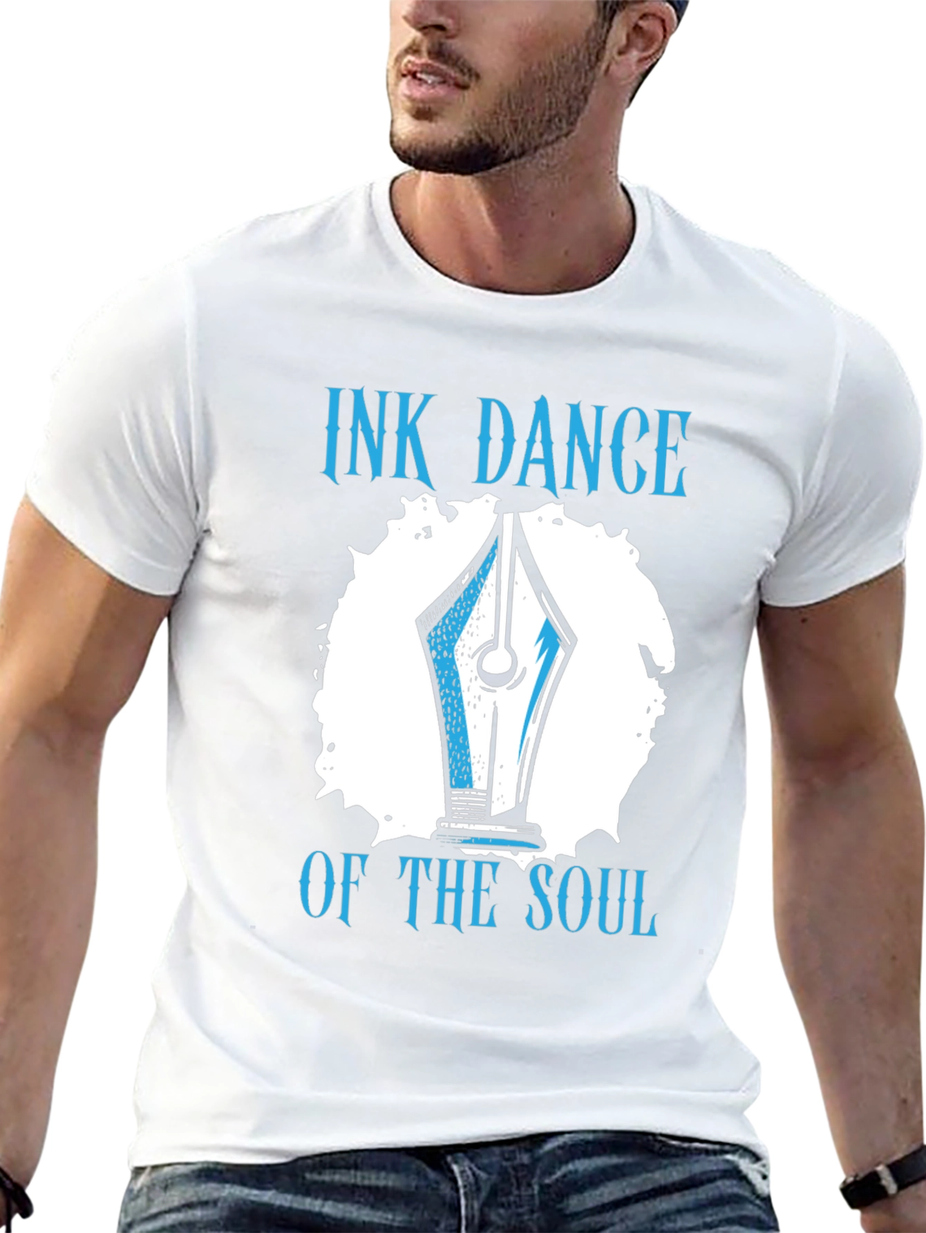 Ink Dance of the Soul Graphic Tee - Artistic Design