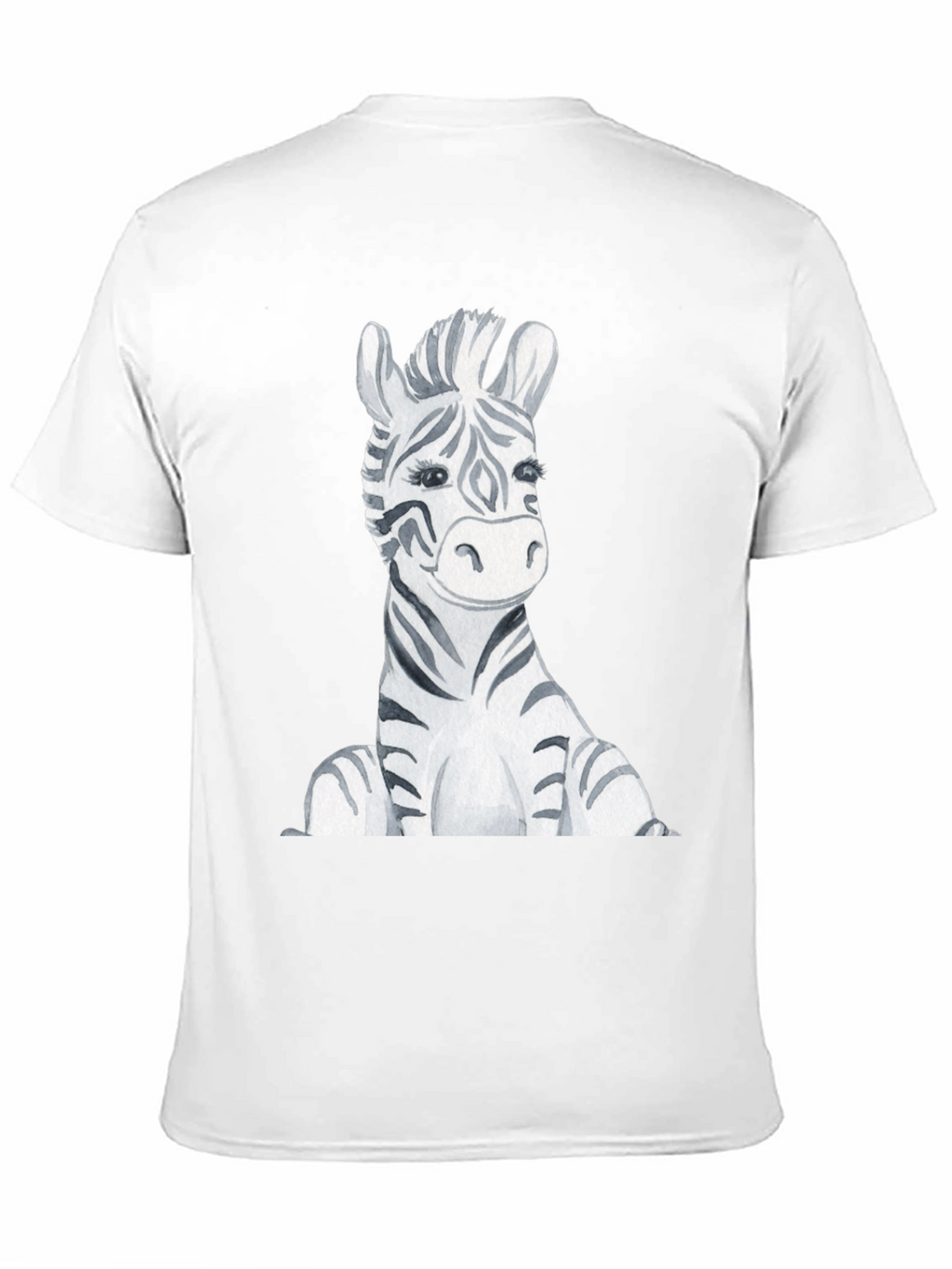 Zebra Graphic Print Black T-Shirt