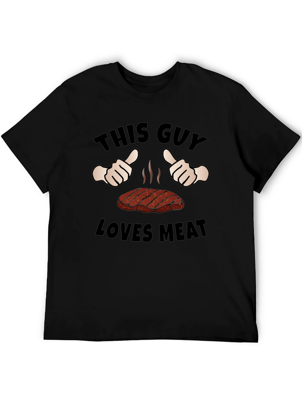 This Guy Loves Meat Funny Graphic T-Shirt