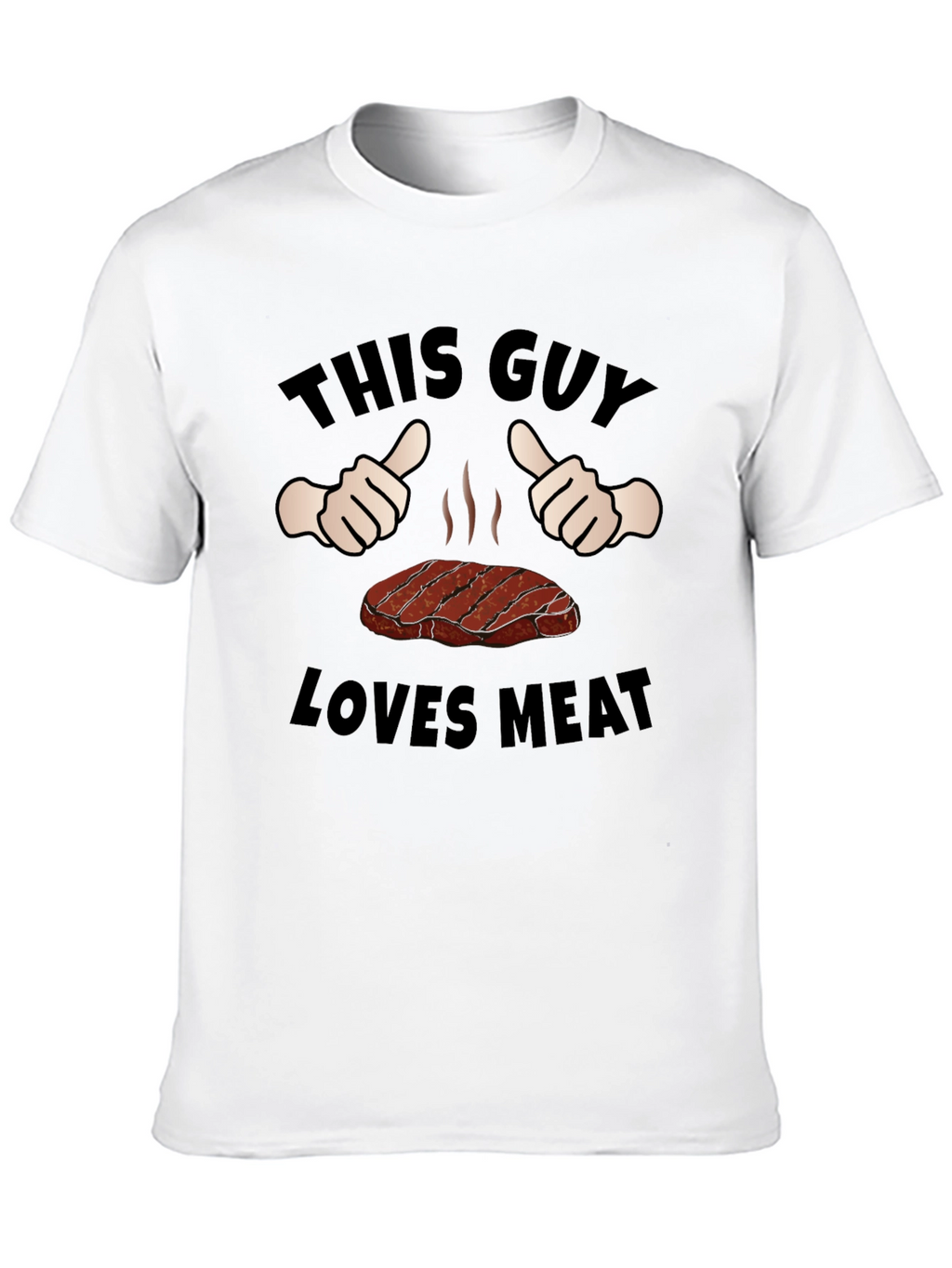 This Guy Loves Meat Funny Graphic T-Shirt