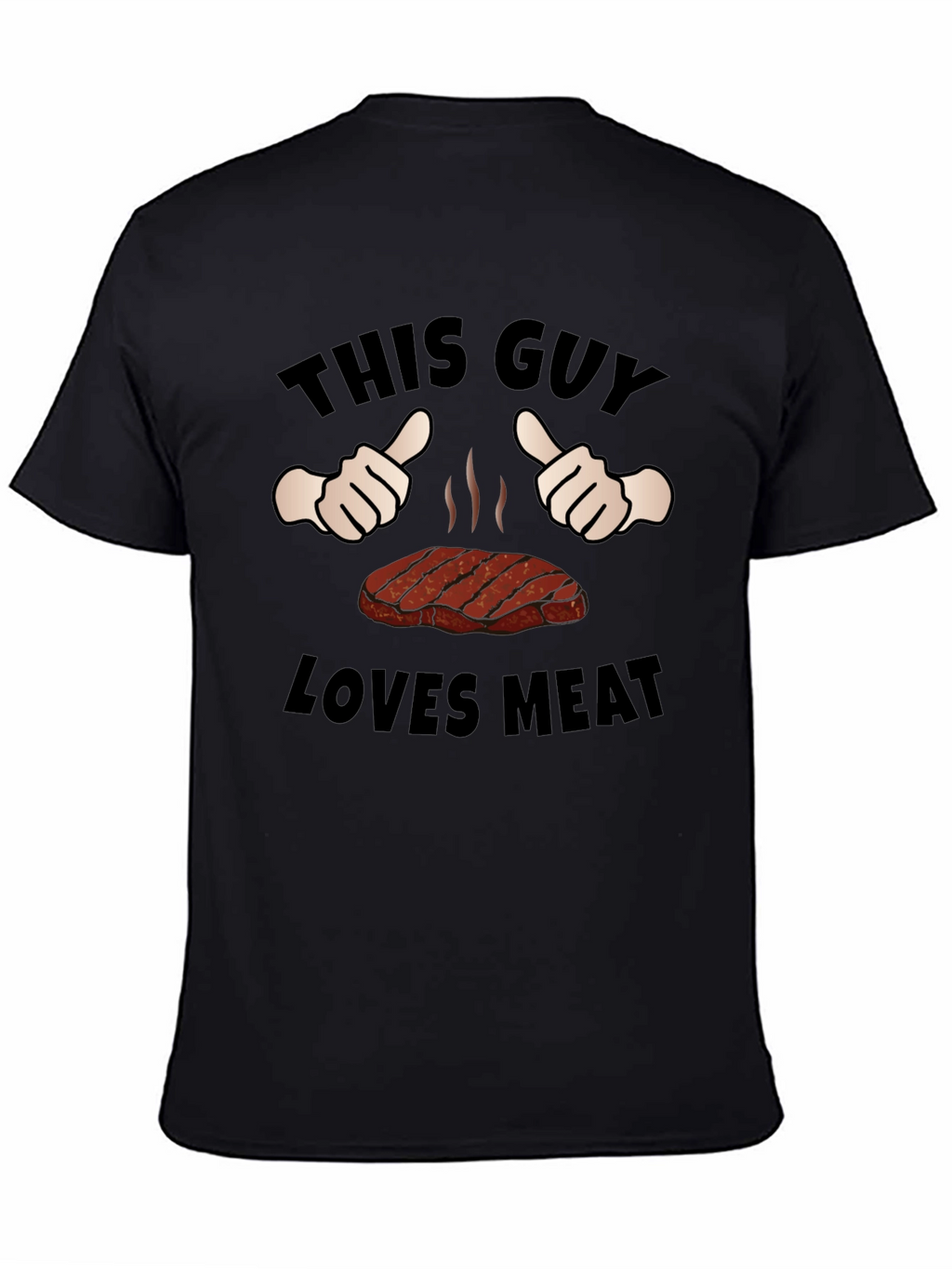 This Guy Loves Meat Funny Graphic T-Shirt
