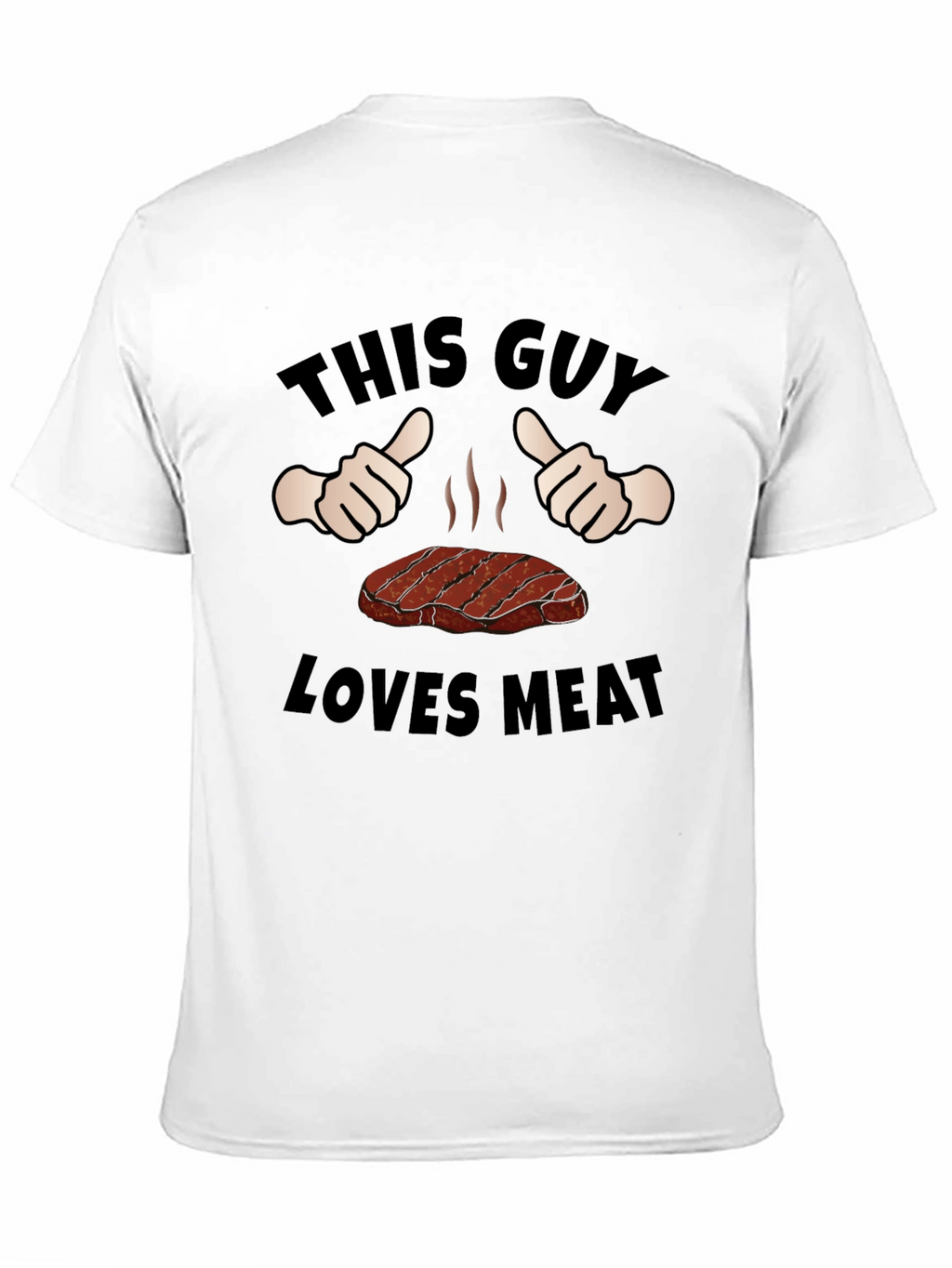 This Guy Loves Meat Funny Graphic T-Shirt