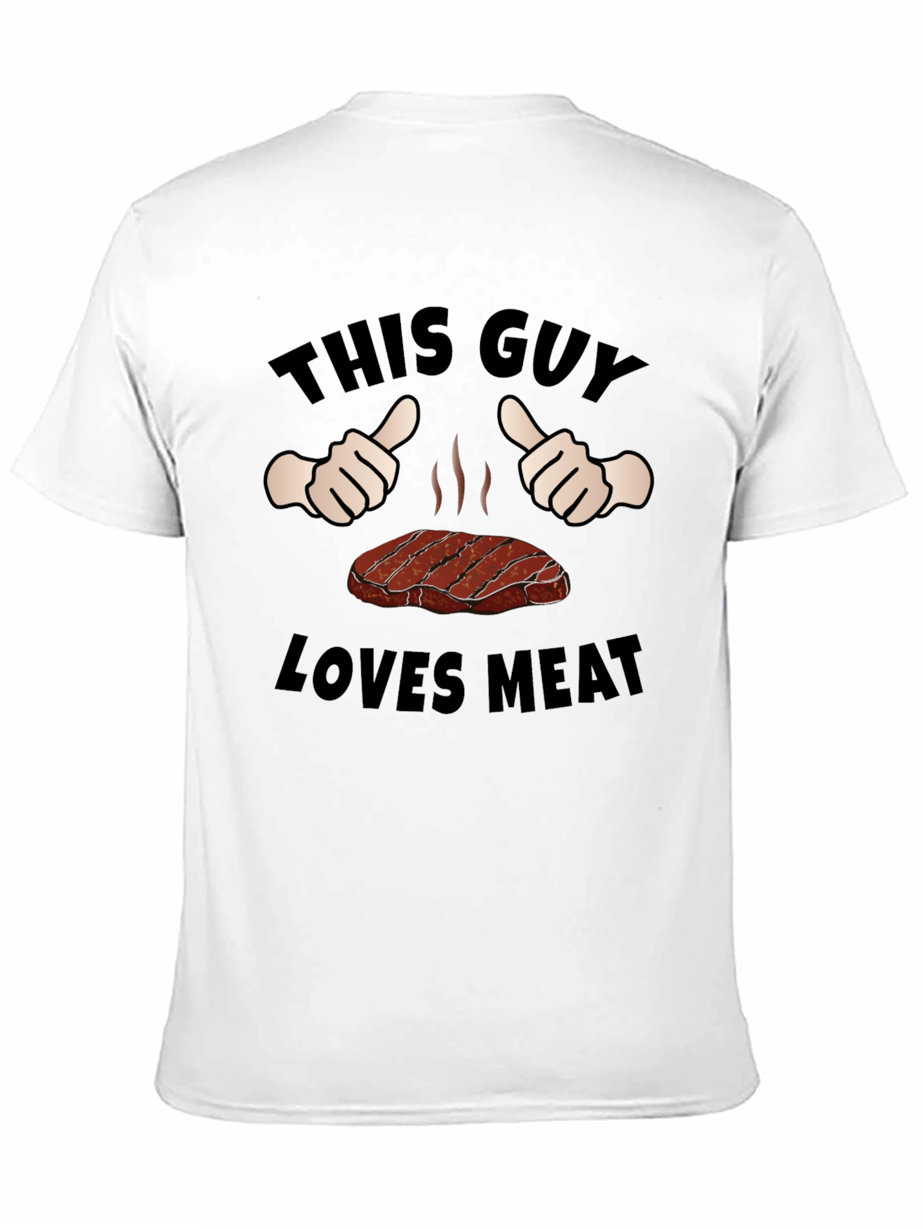This Guy Loves Meat Funny Graphic T-Shirt