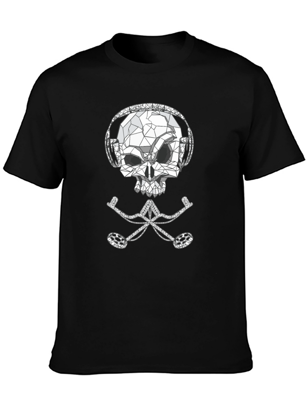 Skull & Crossbones DJ Black T-Shirt