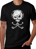 Skull & Crossbones DJ Black T-Shirt