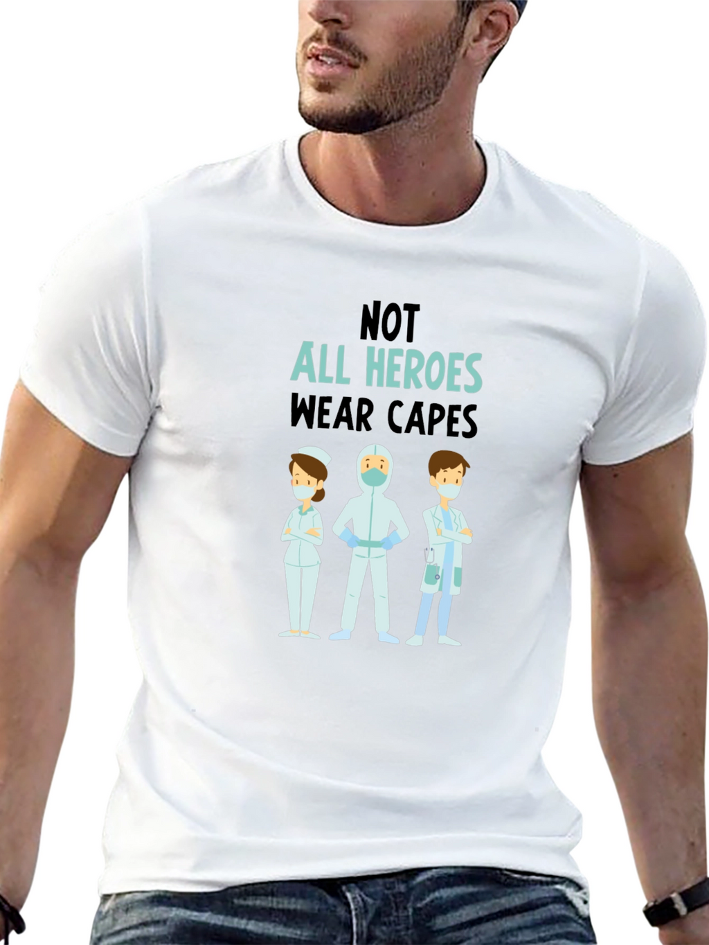 Heroes Wear Capes Graphic Tee