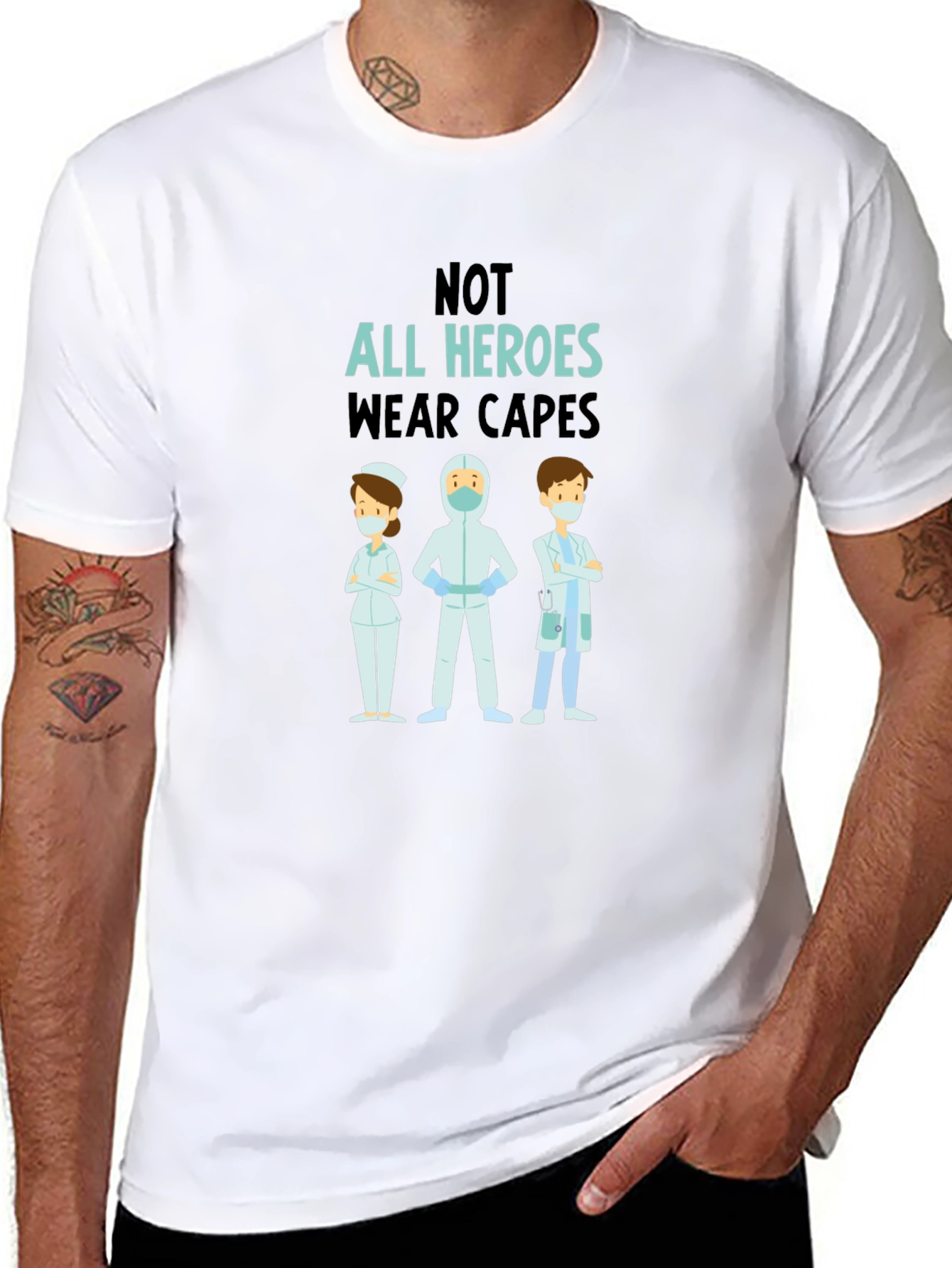 Heroes Wear Capes Graphic Tee
