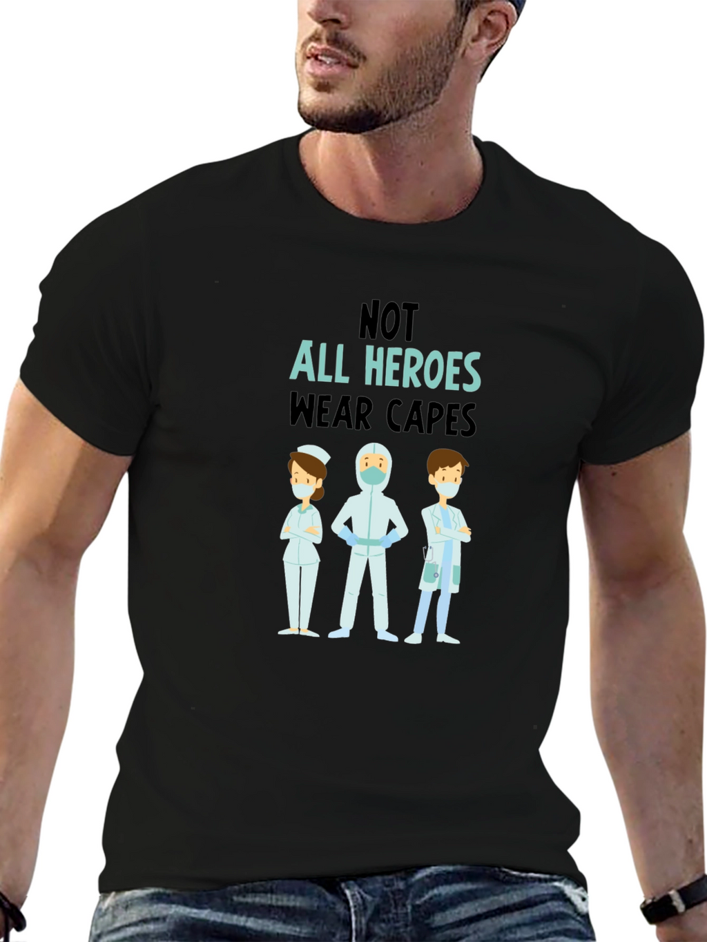 Heroes Wear Capes Graphic Tee