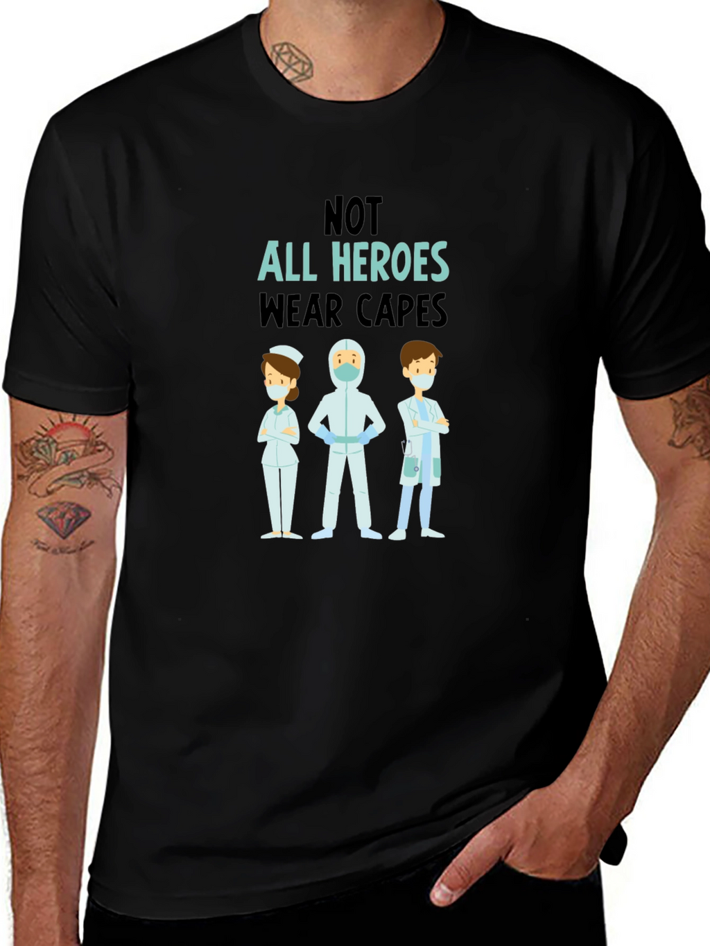 Heroes Wear Capes Graphic Tee
