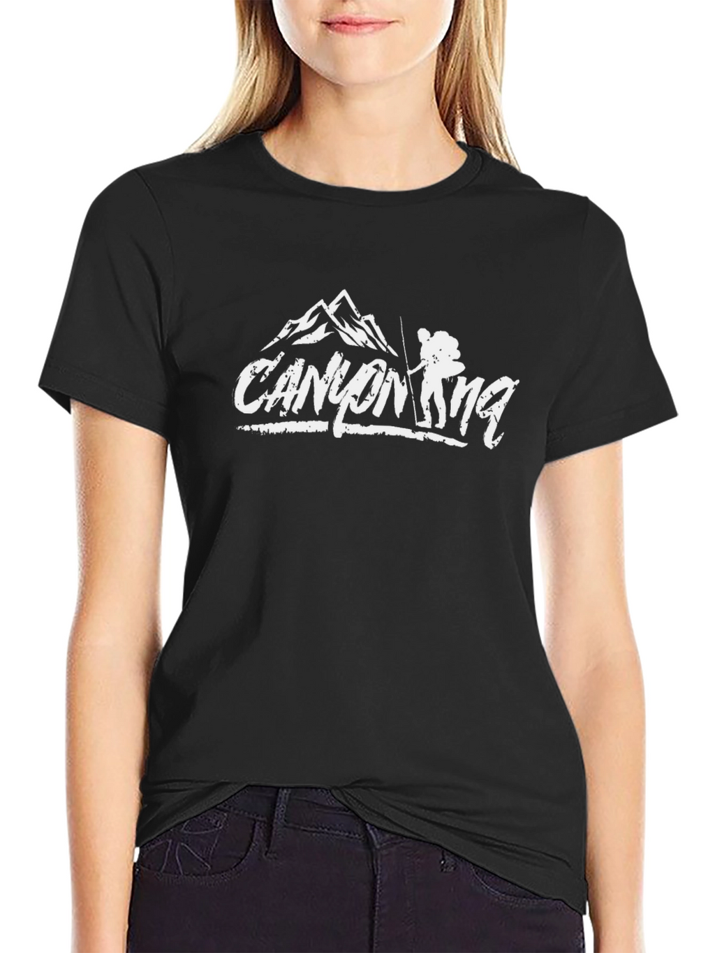 CANYONING Black Graphic Tee - Adventure Ready