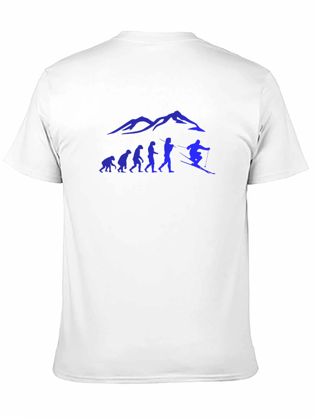 Skiing Evolution Graphic Tee - Black