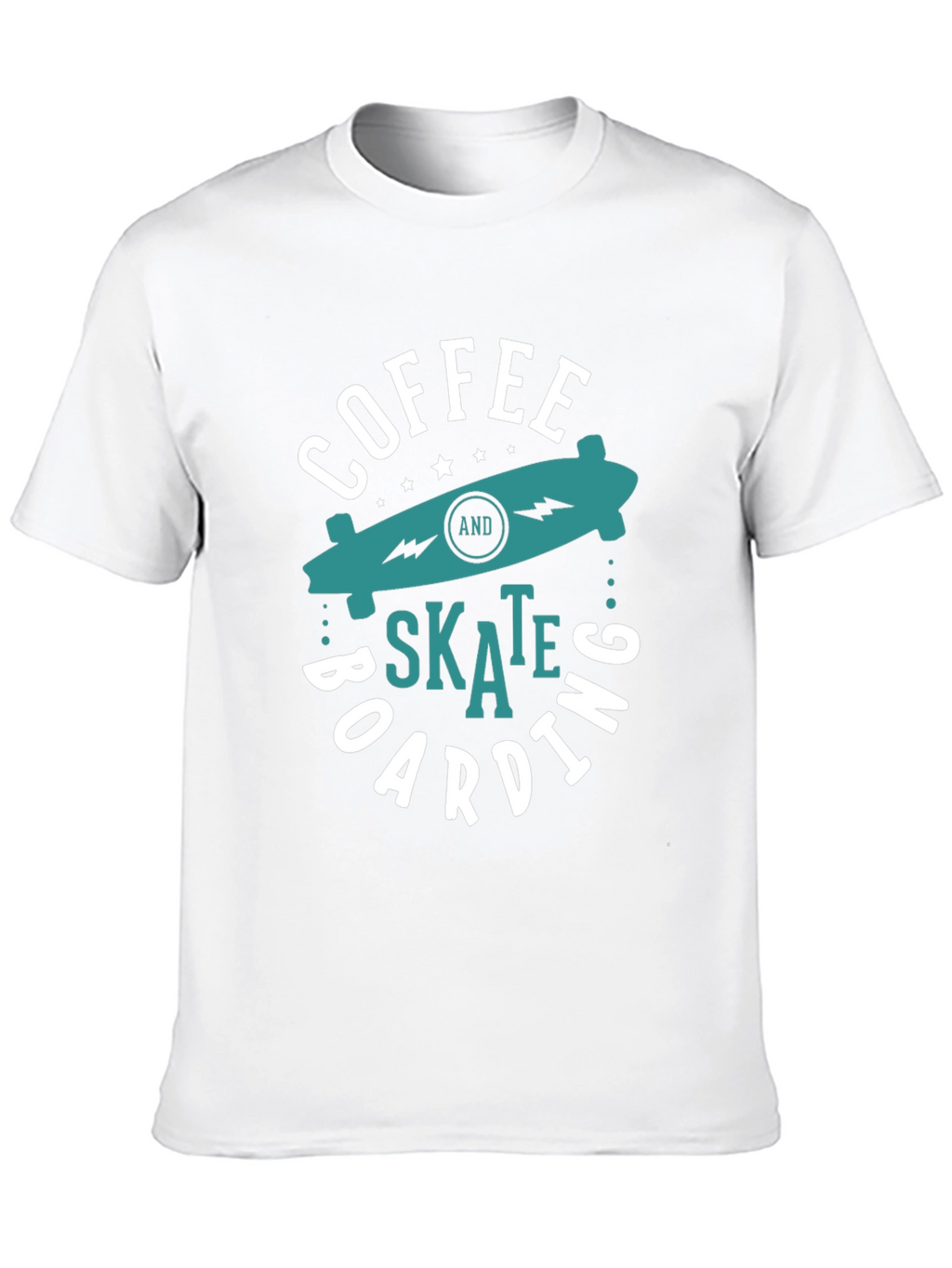 Coffee and Skateboarding Graphic T-Shirt