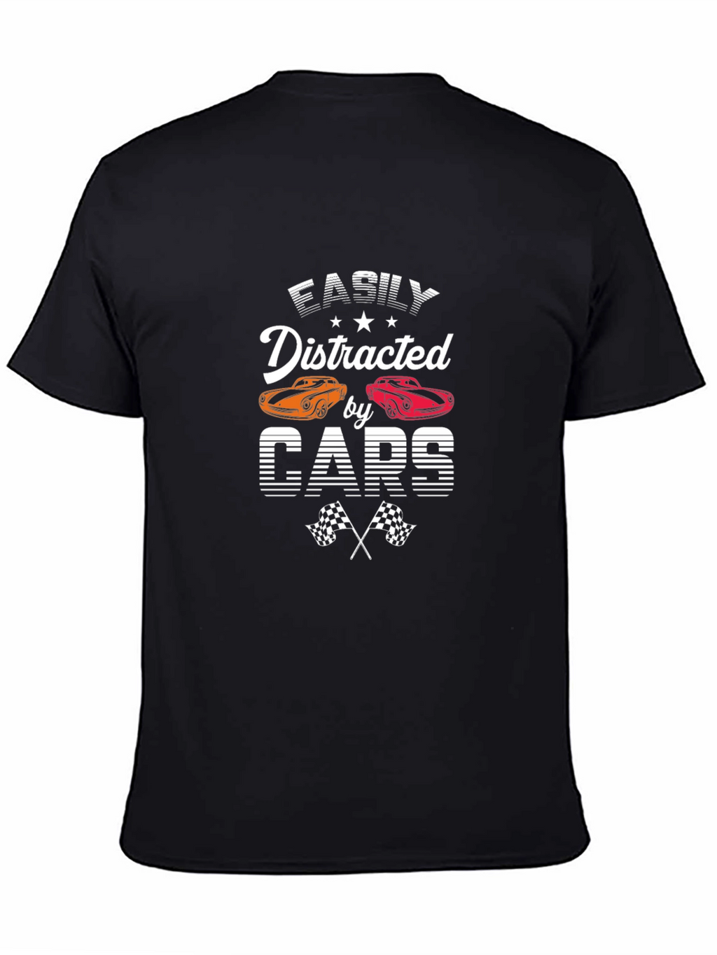 Easily Distracted by Cars T-Shirt Black