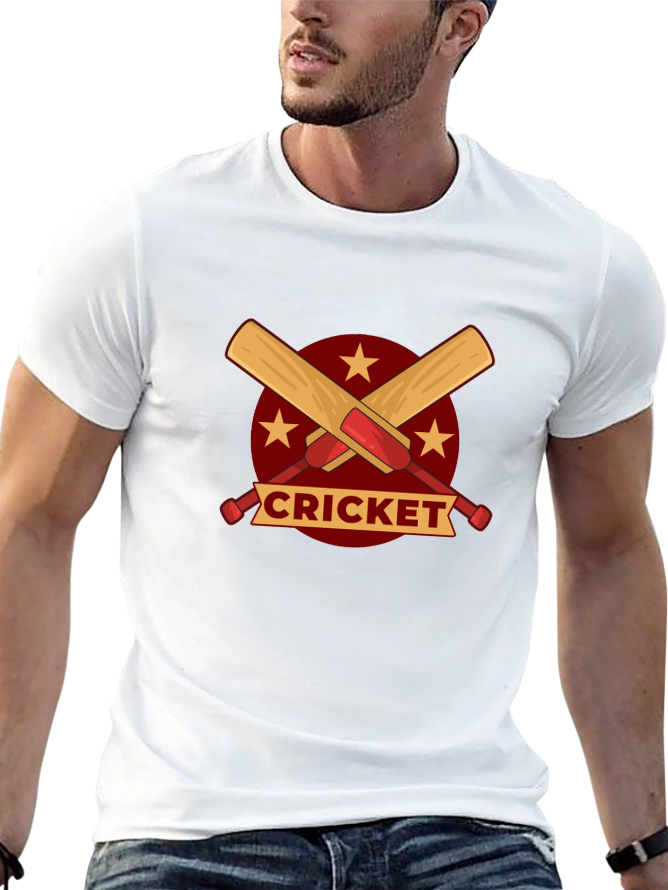 Cricket Bats Graphic Tee - Sporty Style