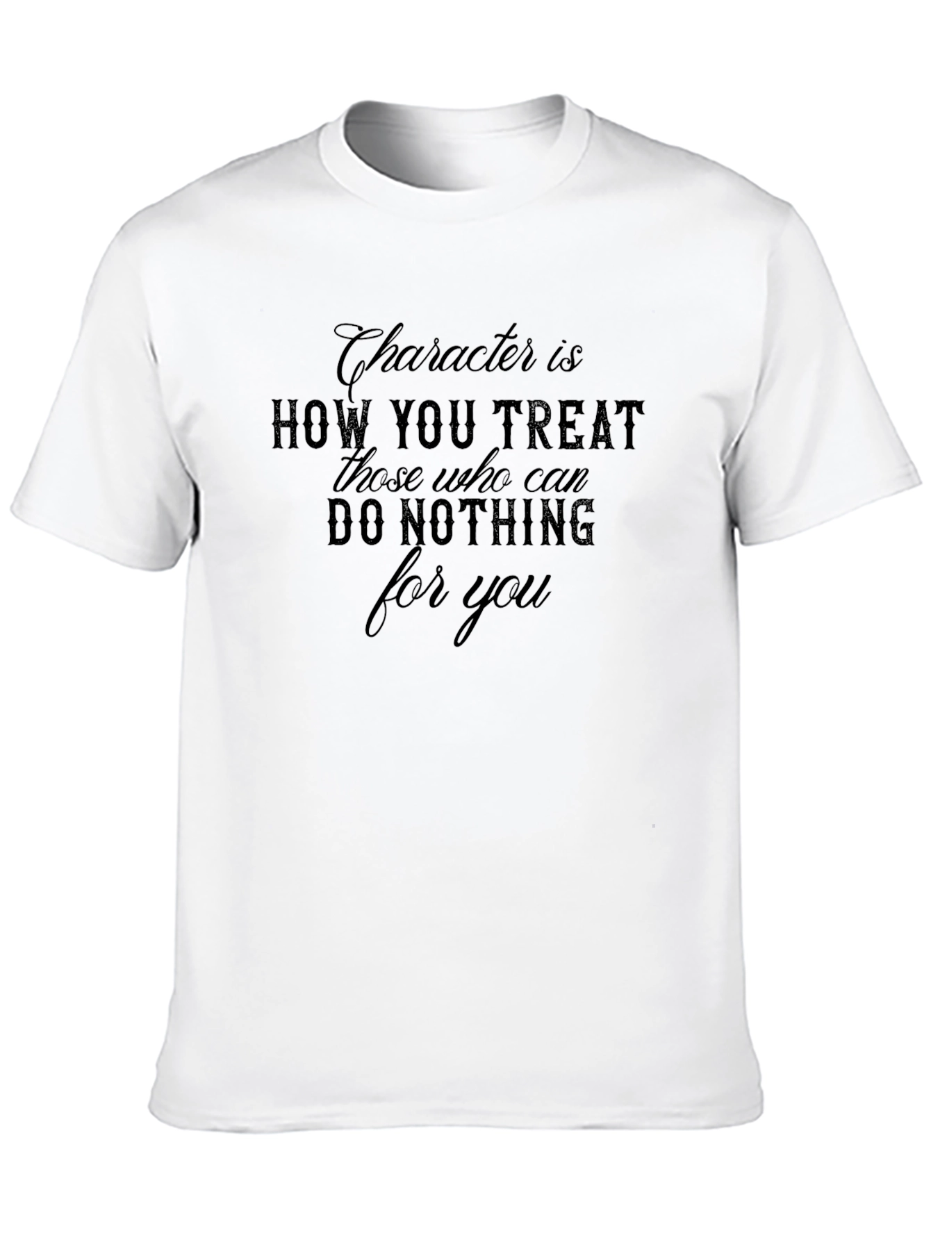 Character Quote Graphic Tee - Black