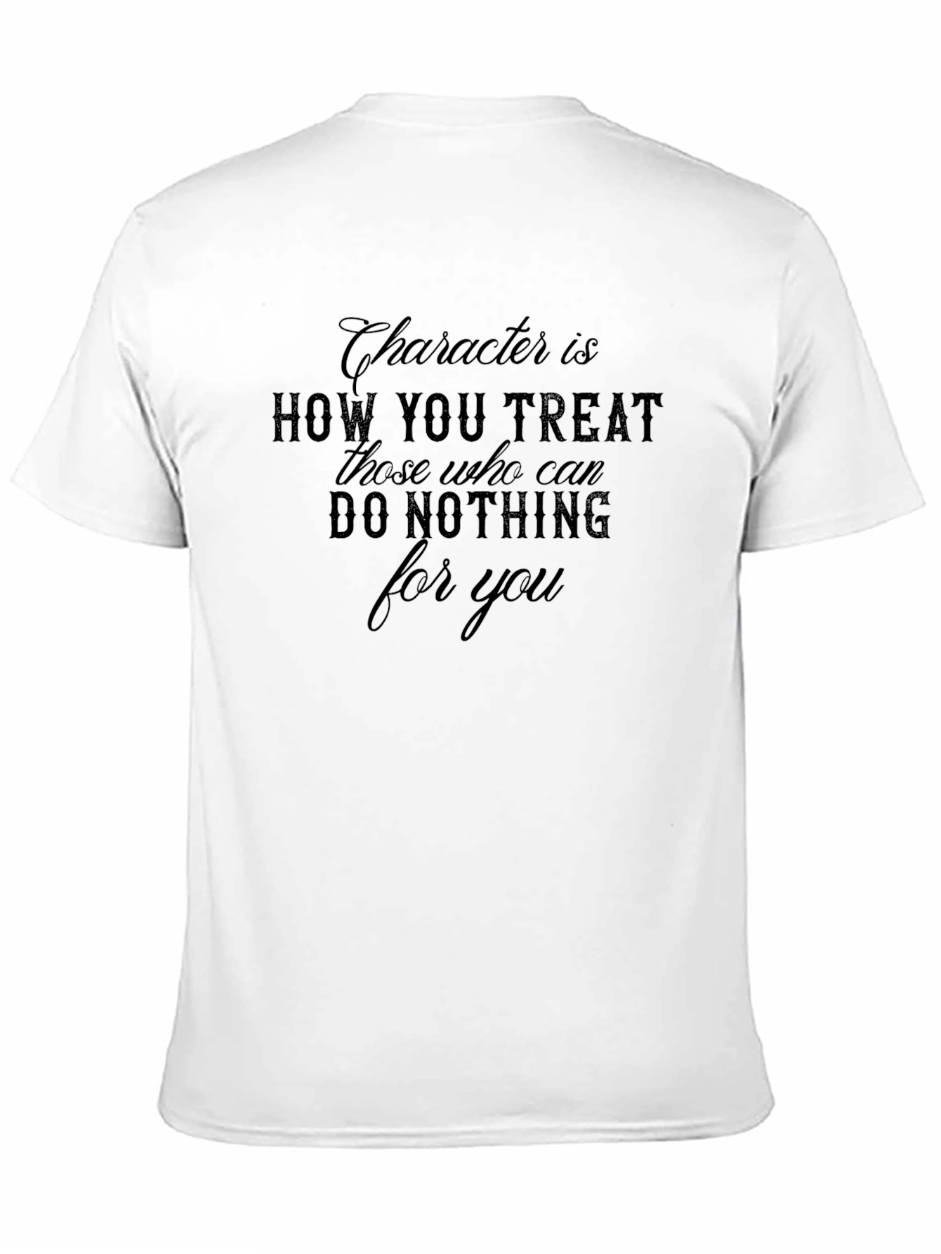 Character Quote Graphic Tee - Black