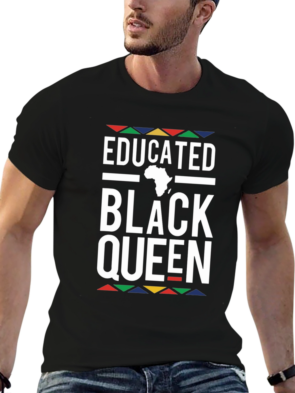 Educated Black Queen Graphic Tee