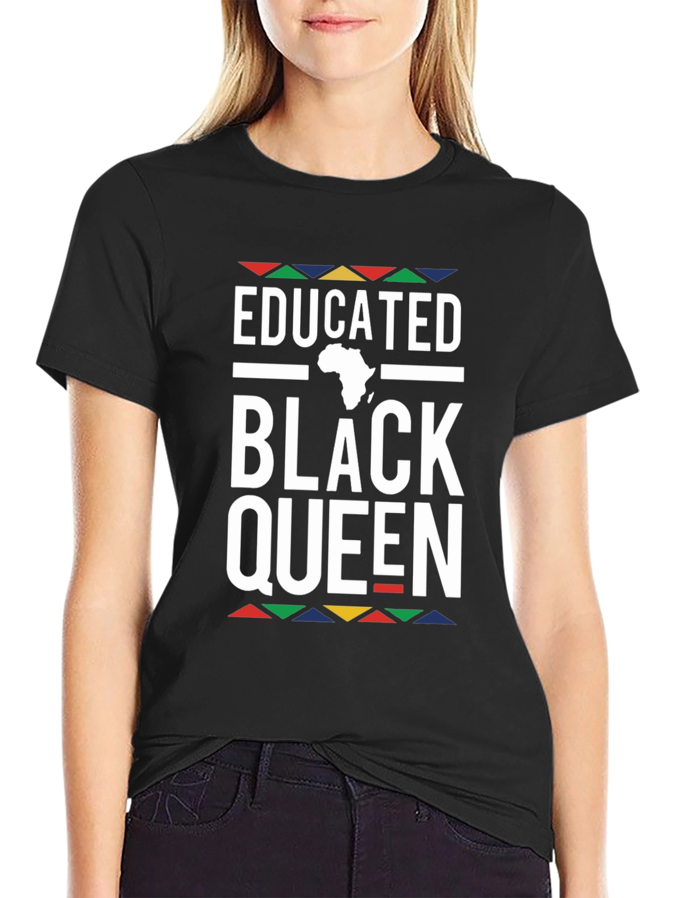 Educated Black Queen Graphic Tee