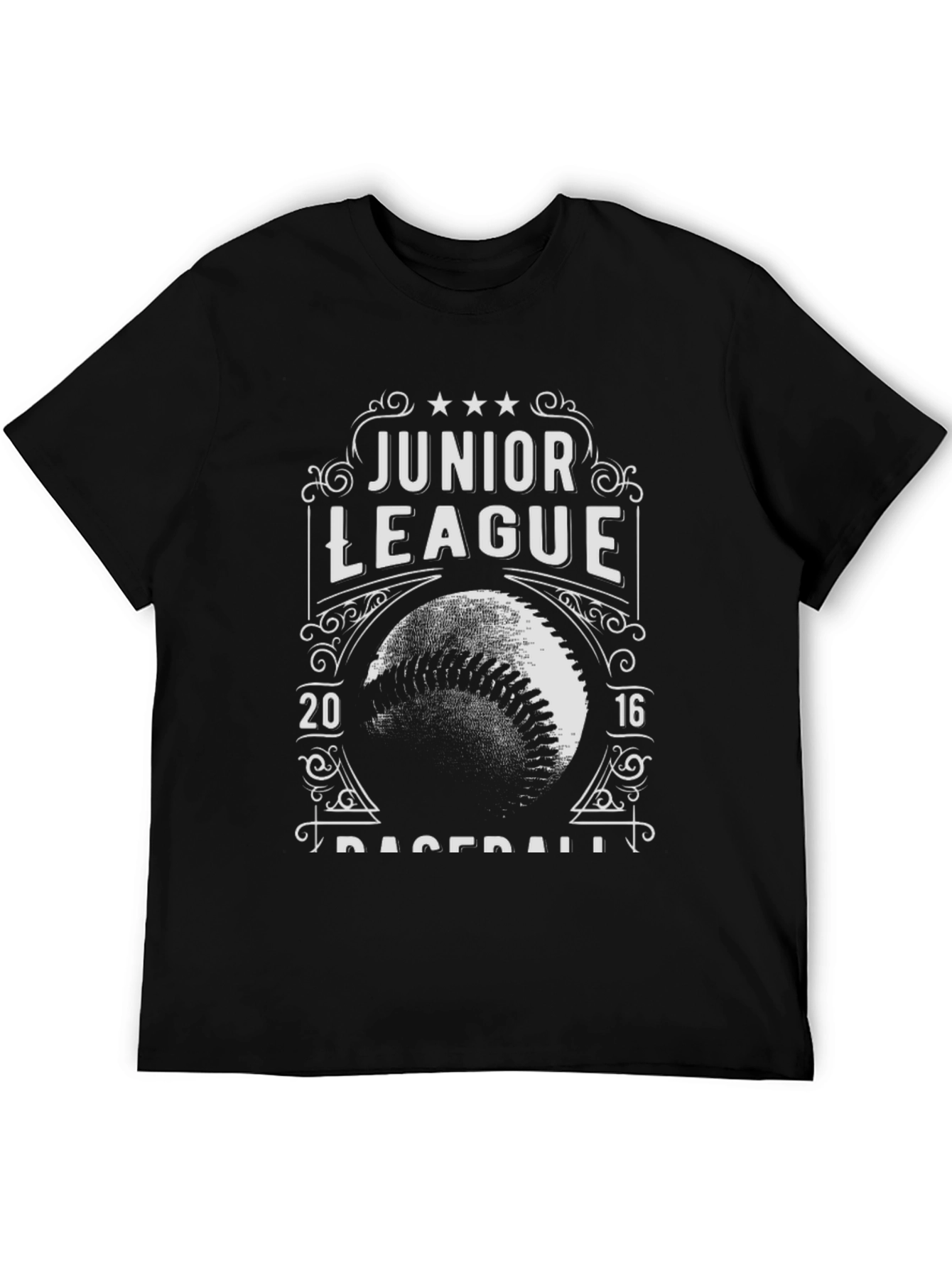 Junior League Baseball Black Graphic T-Shirt