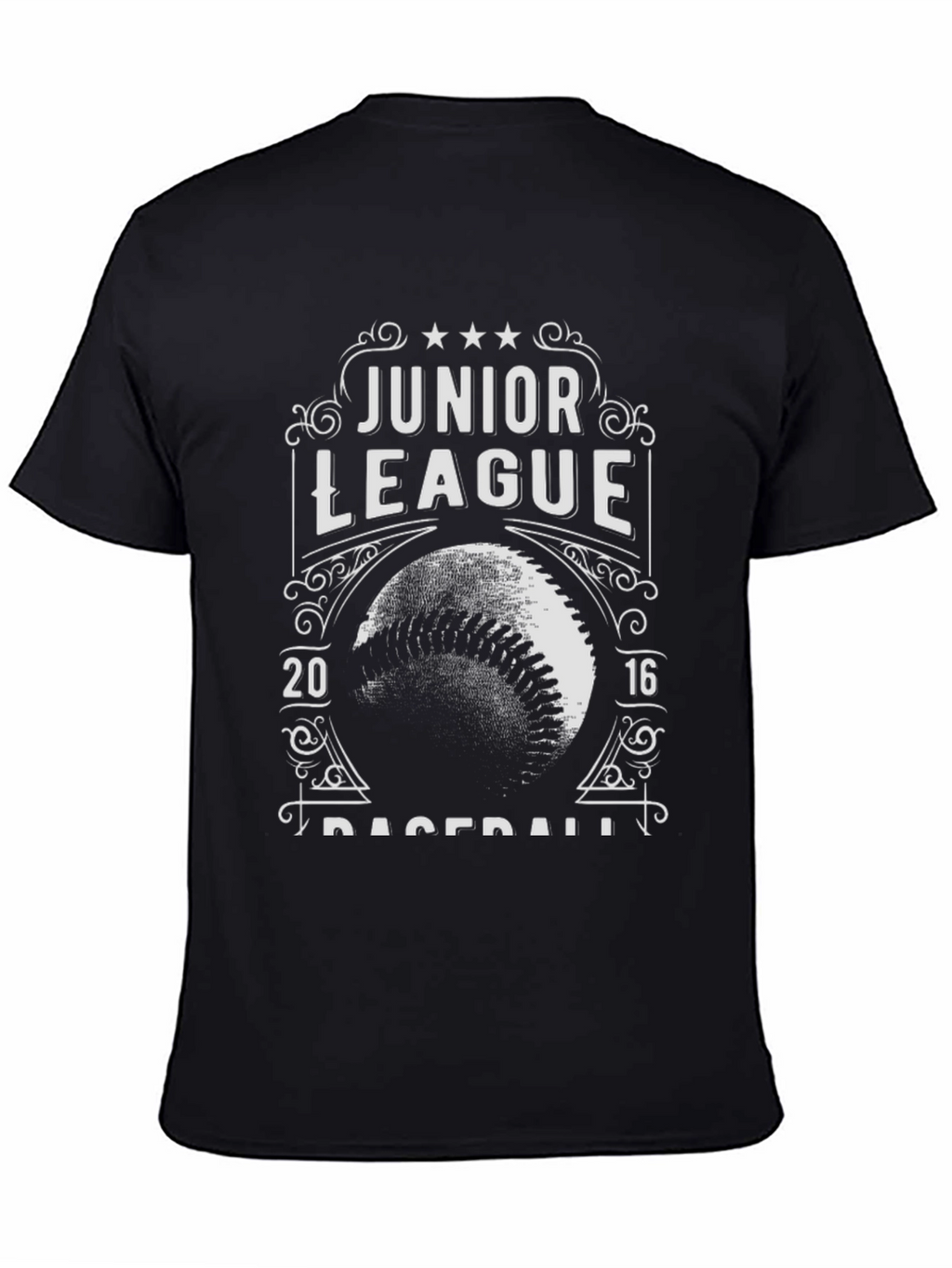 Junior League Baseball Black Graphic T-Shirt