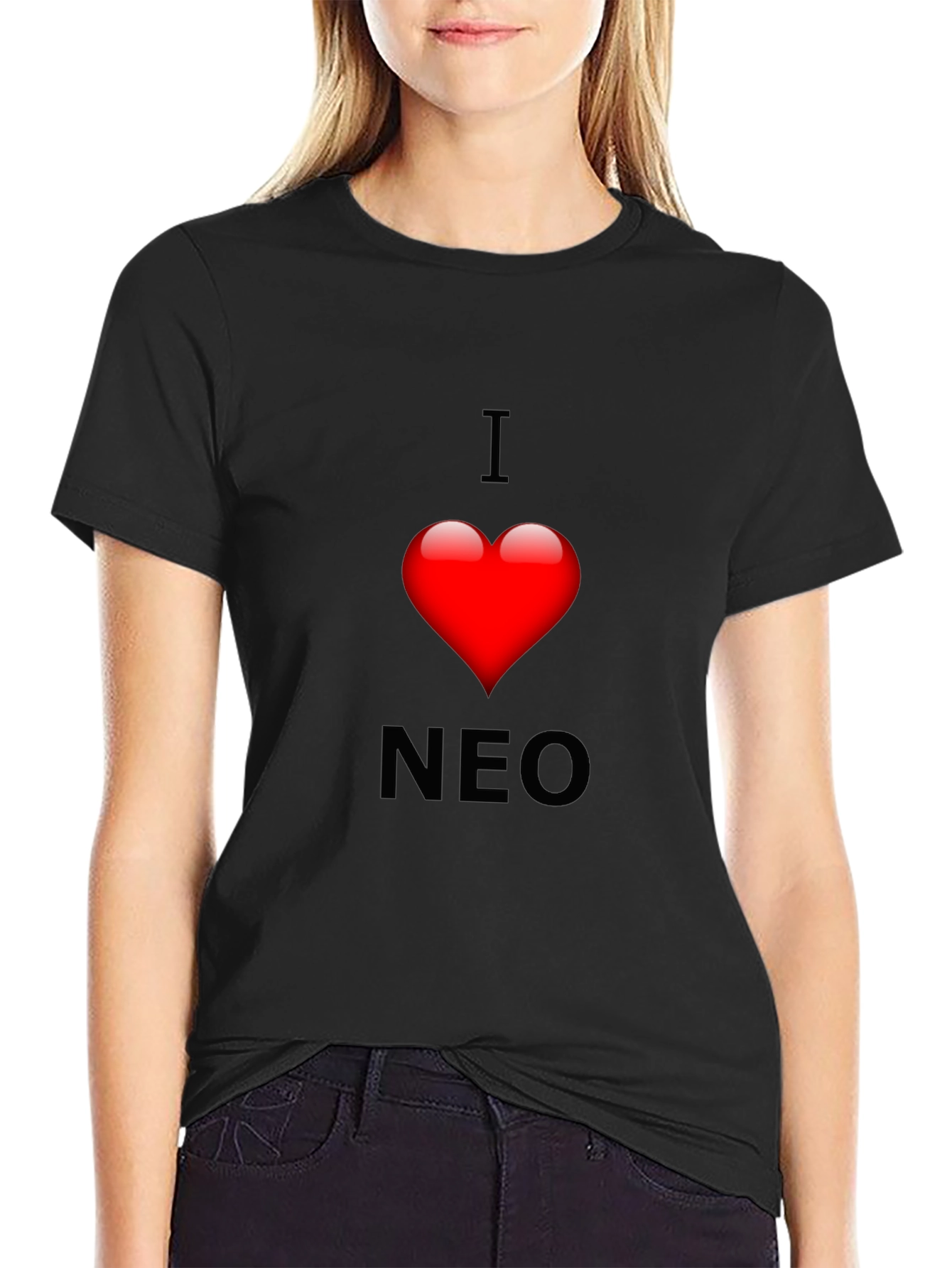 I Heart NEO Graphic Tee - Black Short Sleeve