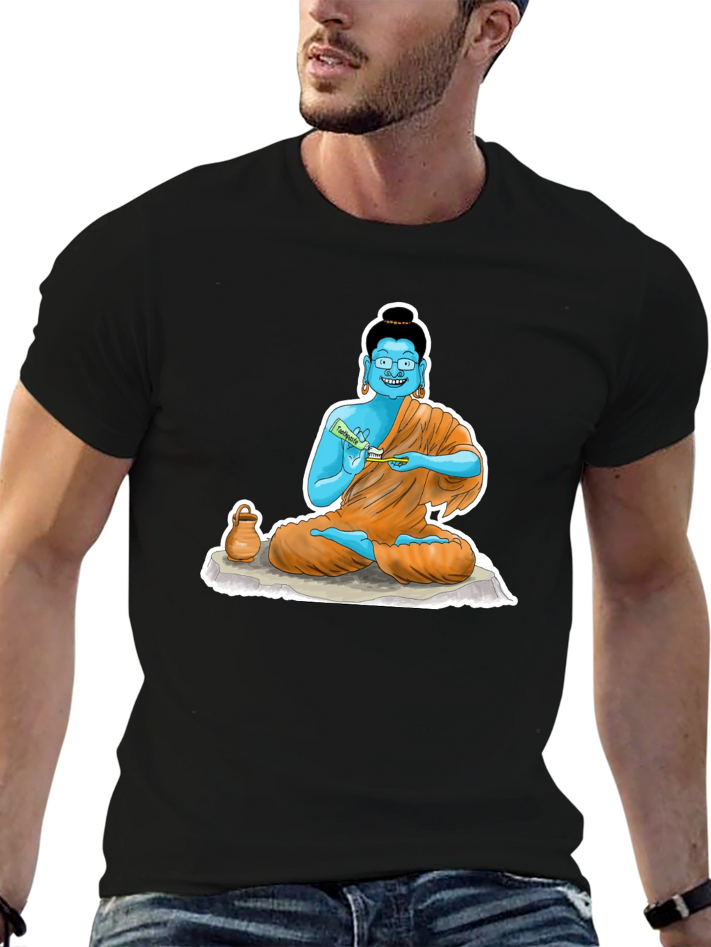 Cartoon Buddha T-Shirt