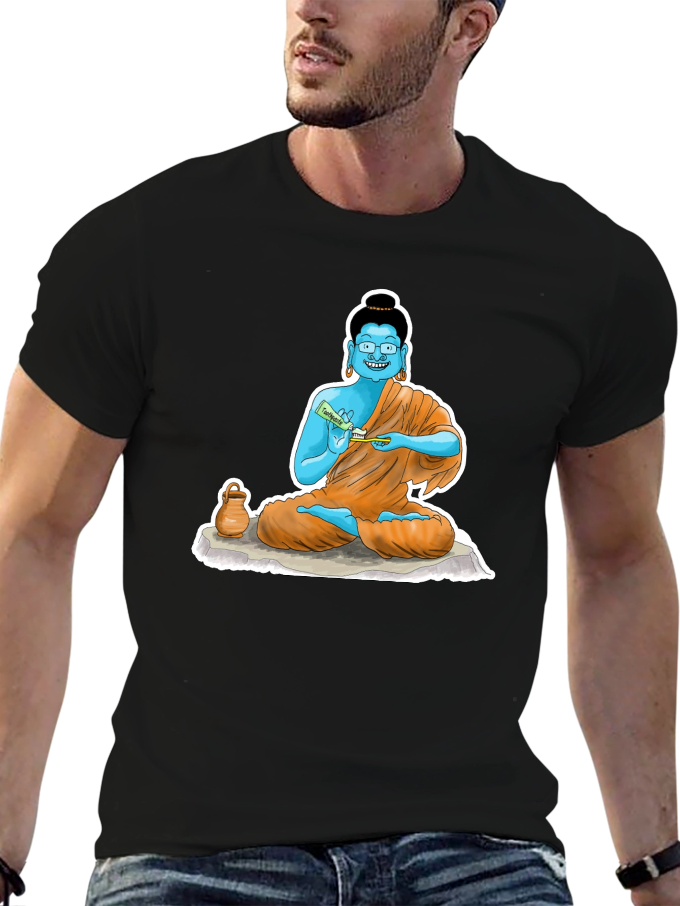 Cartoon Buddha T-Shirt