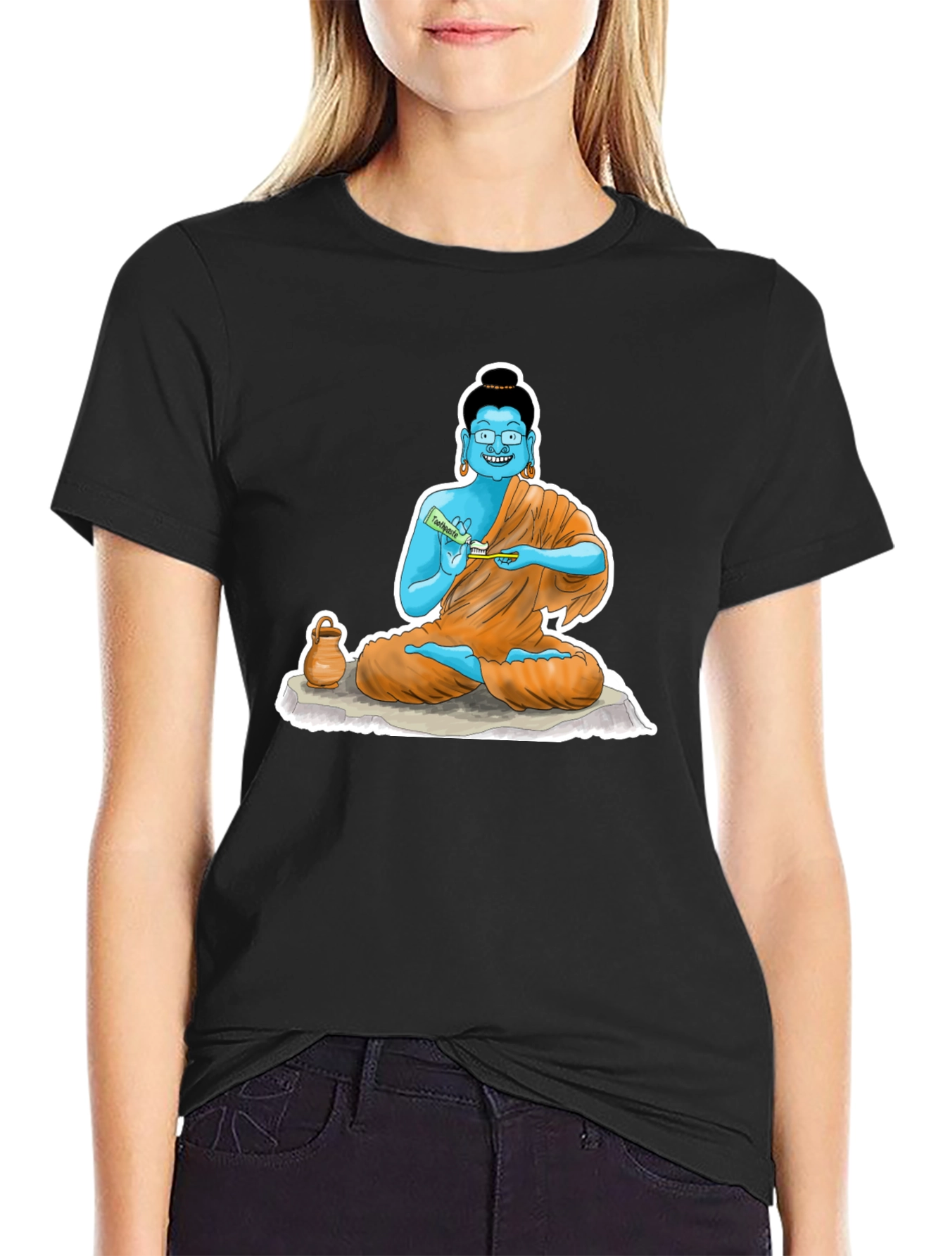 Cartoon Buddha T-Shirt