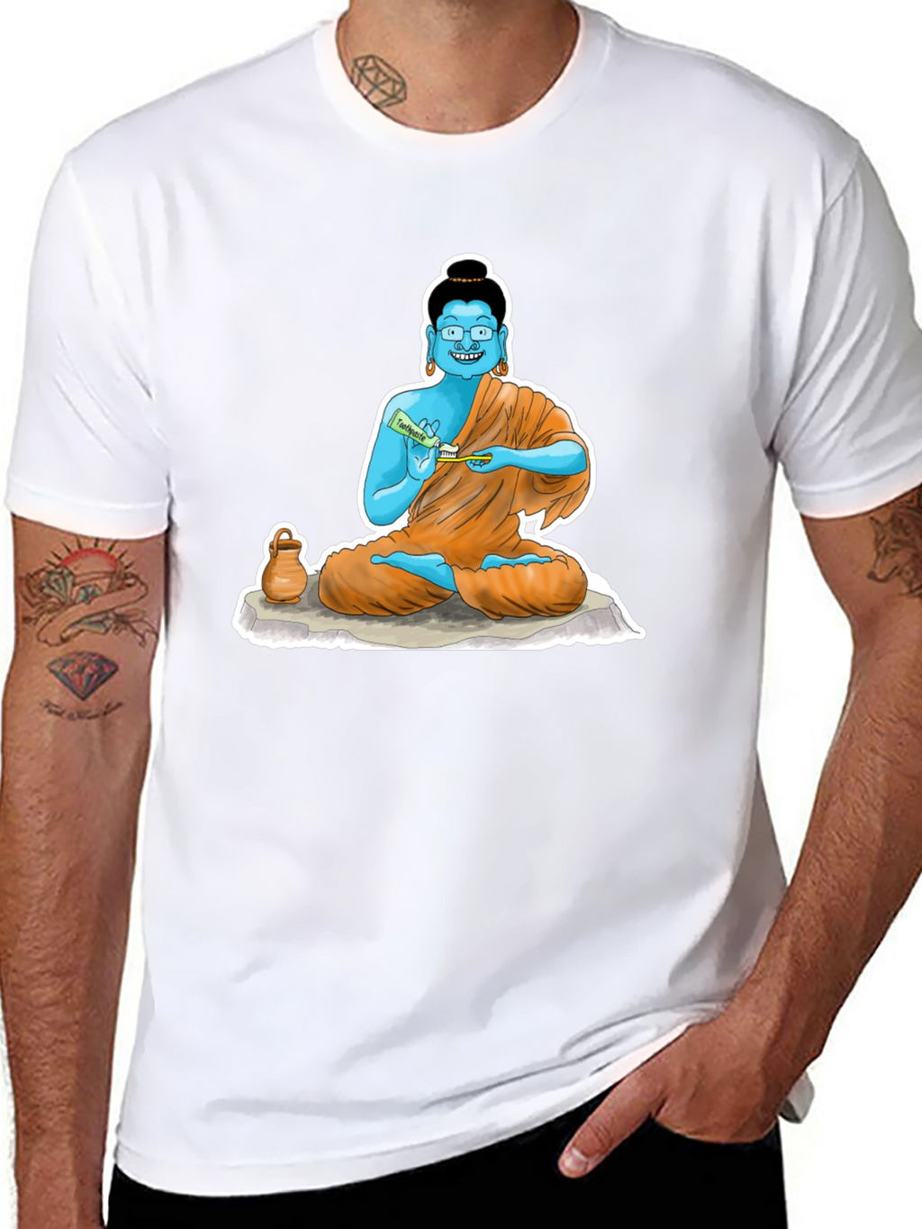 Cartoon Buddha T-Shirt