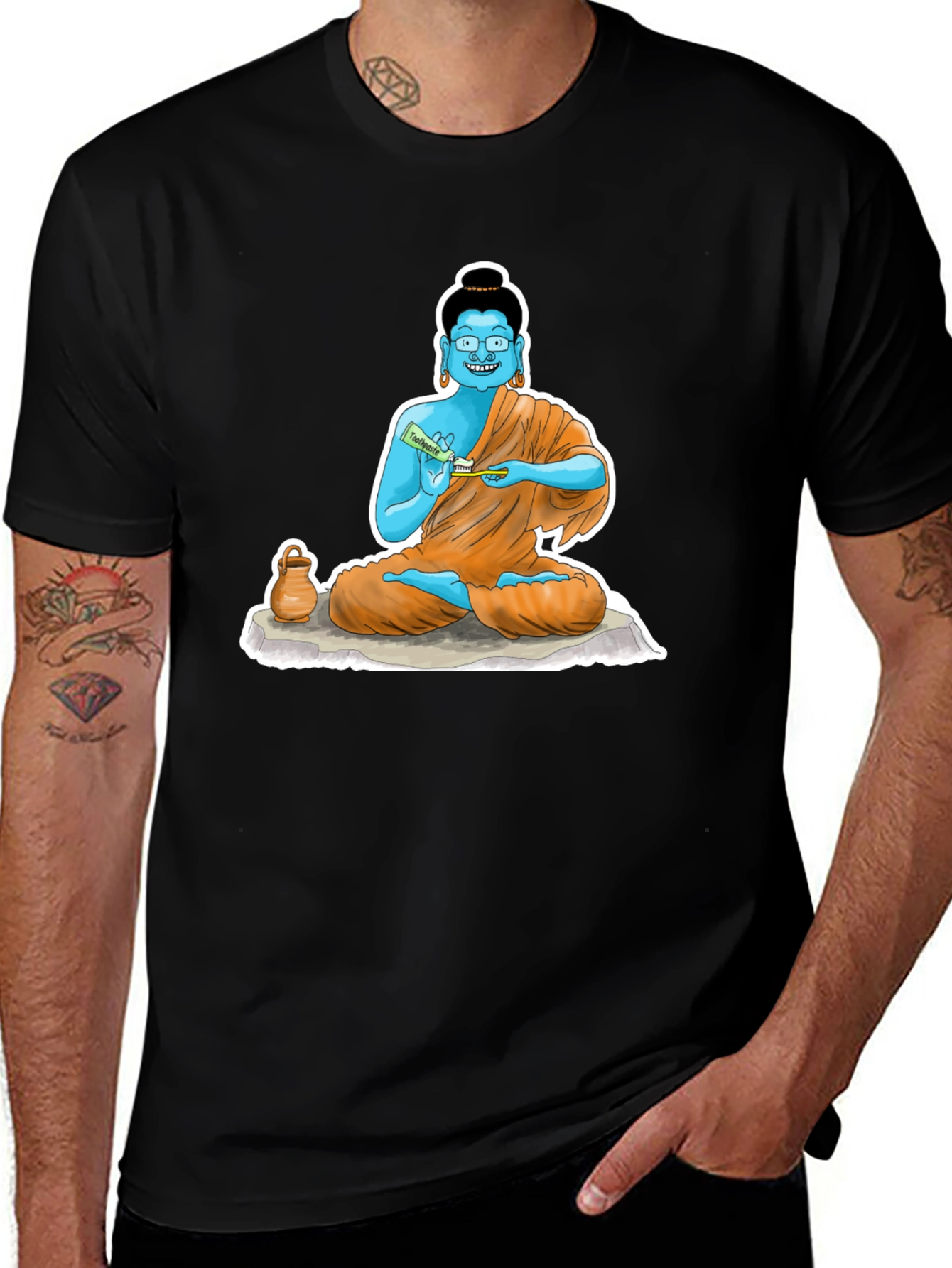 Cartoon Buddha T-Shirt