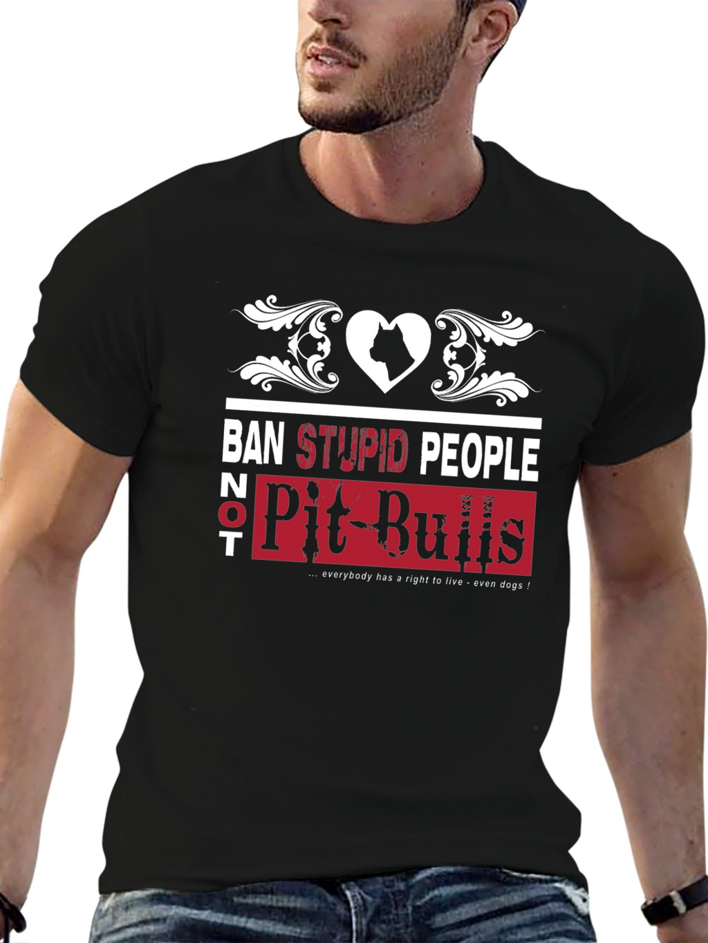 Ban Stupid People Not Pit Bulls T-Shirt